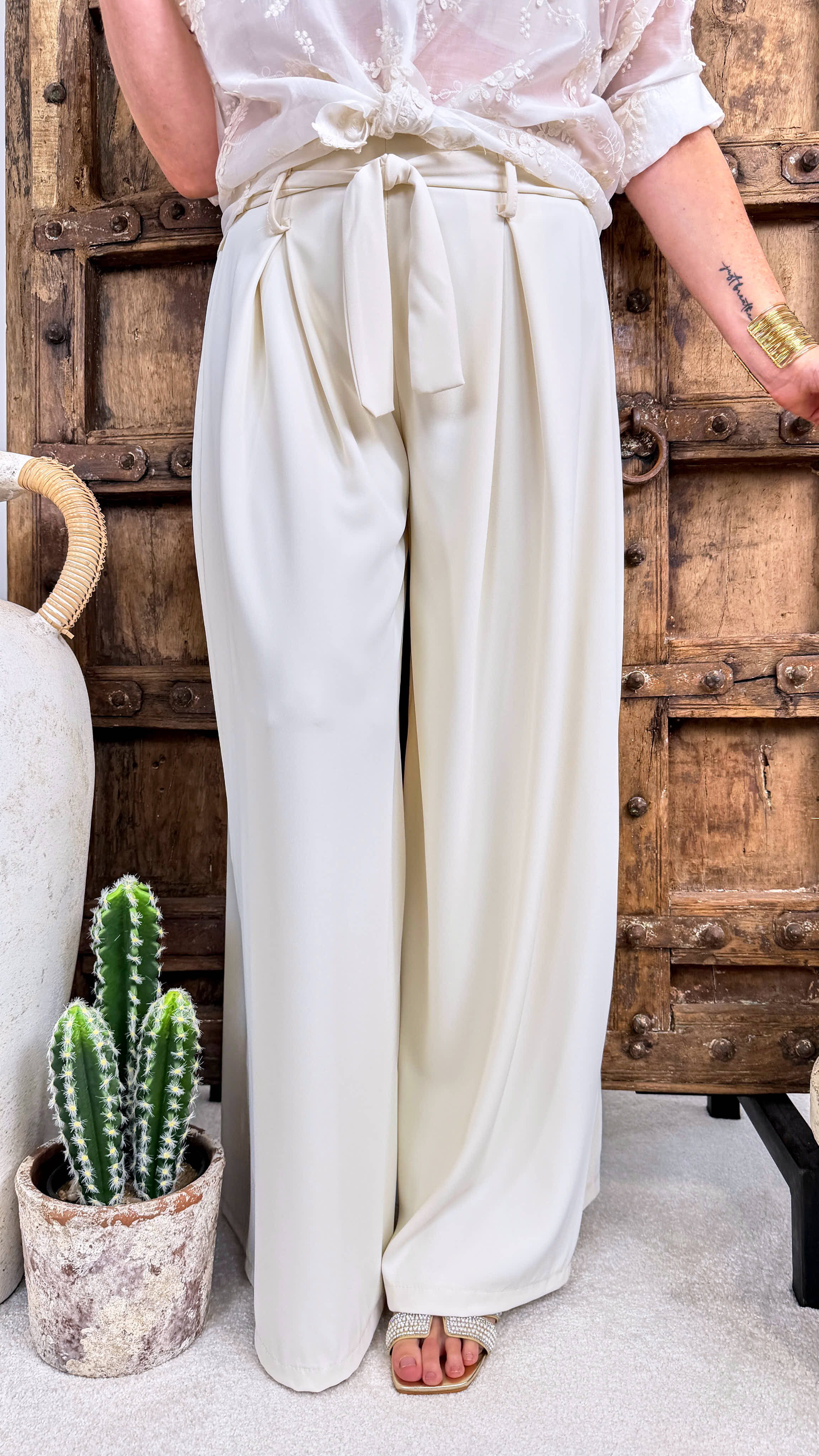 Weite Hose Milano Elegance *Creme*