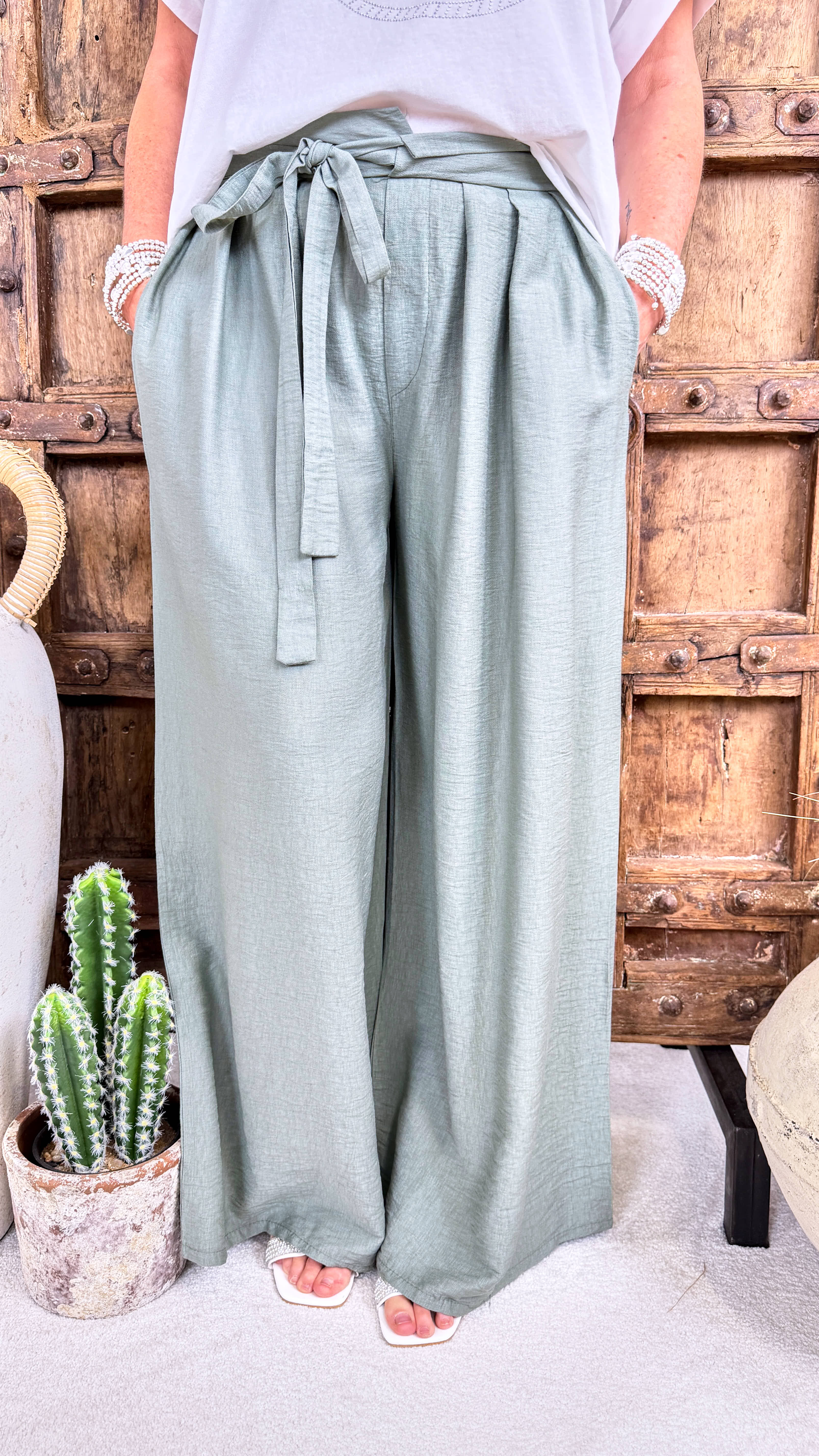 Weite Hose Relax Motion *Khaki*