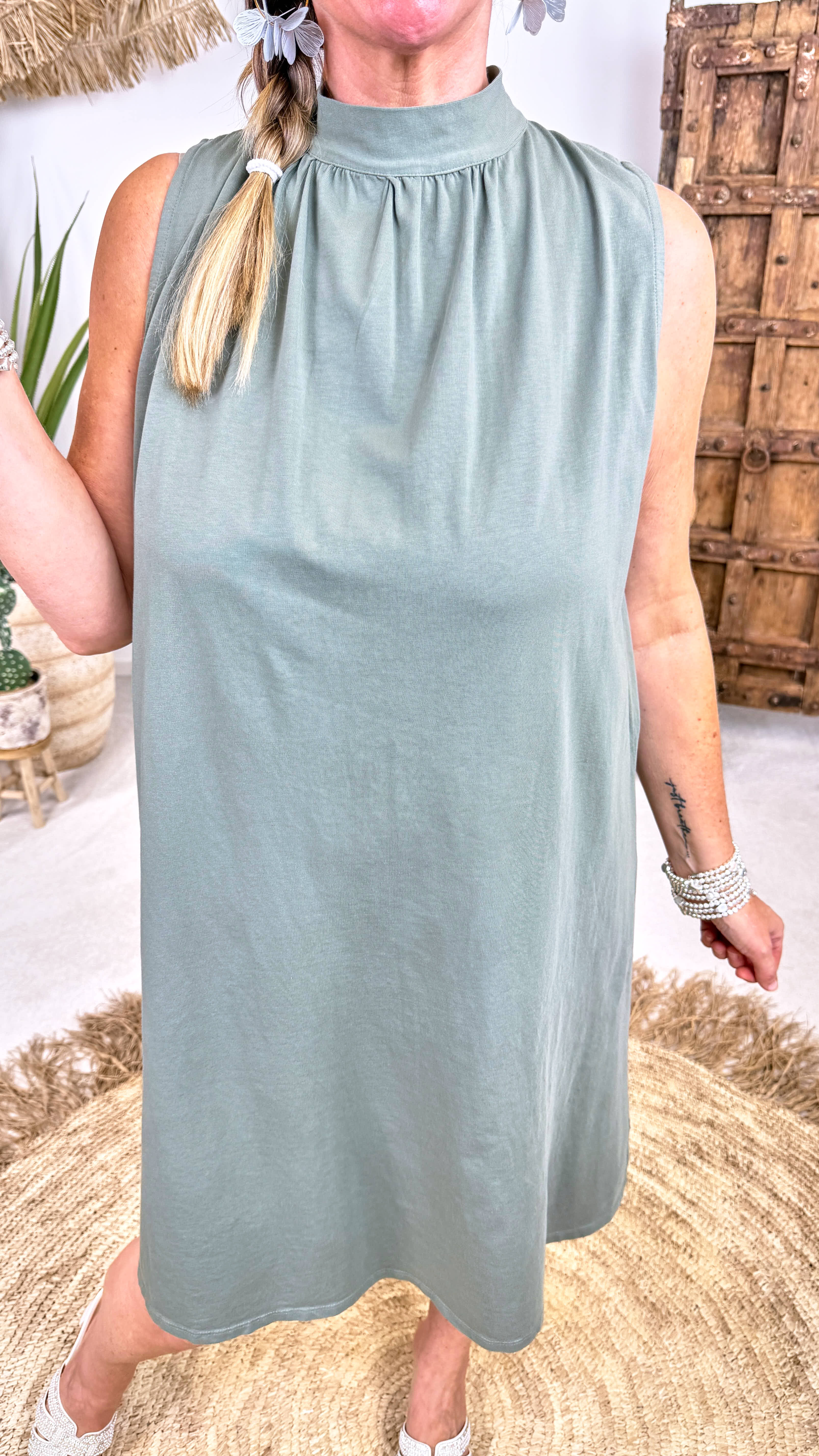 Kurzes Kleid Marbella Paradise *Khaki*