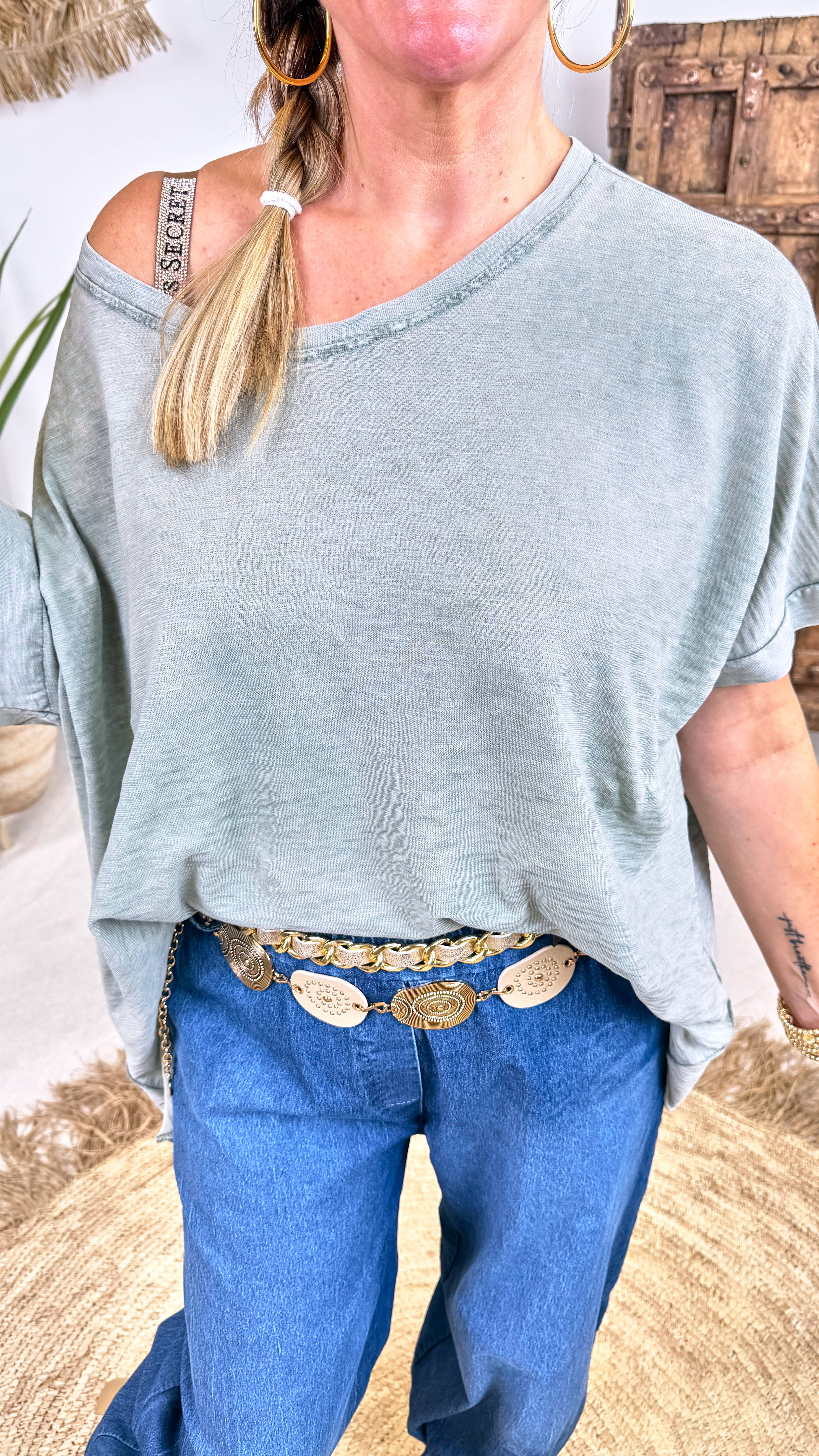 Oversized Shirt Soul Beauty *Khaki*