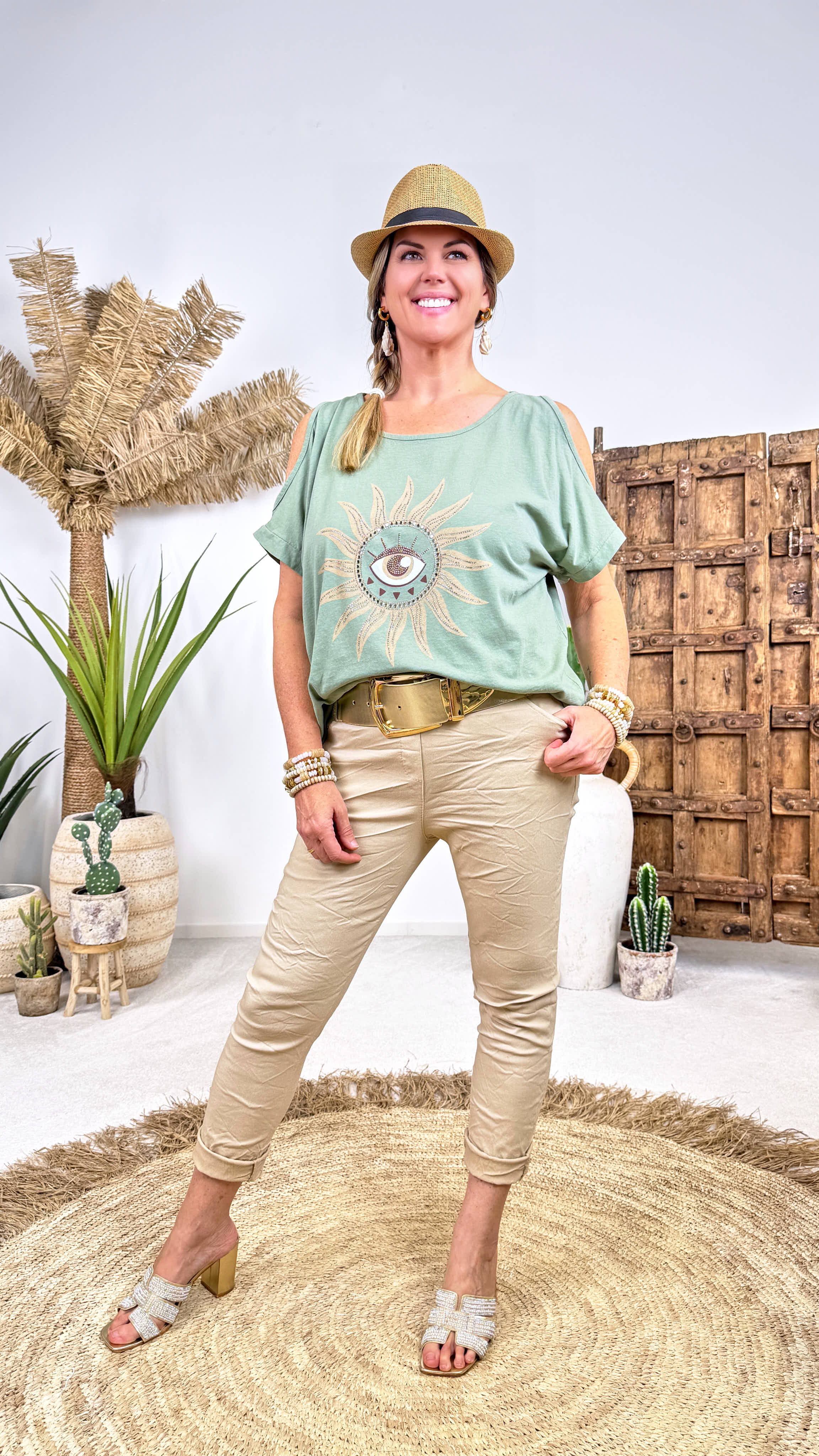 T-Shirt Solstice Eye *Khaki*