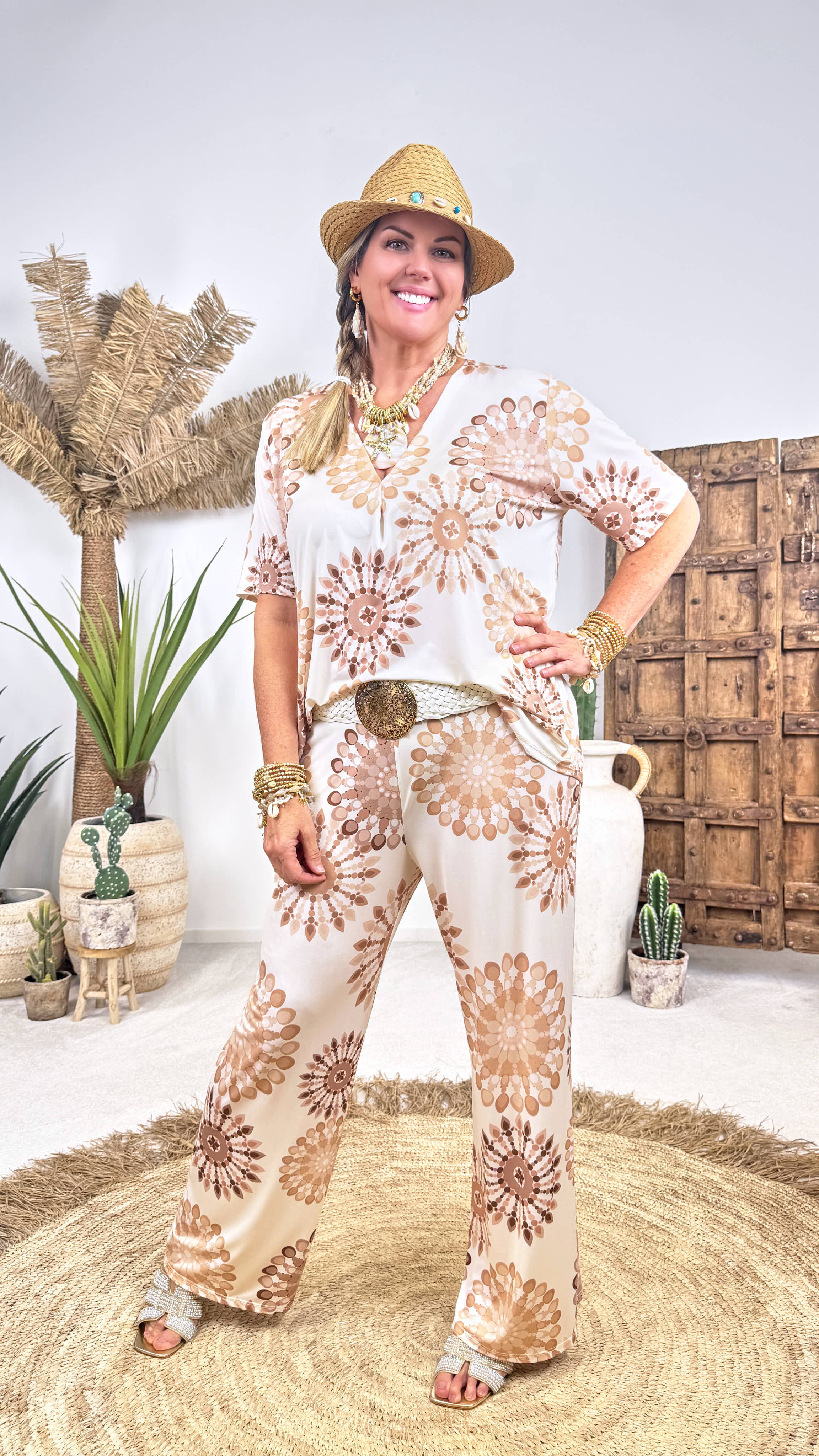 Culotte Hose Mandala Reverie *Camel*
