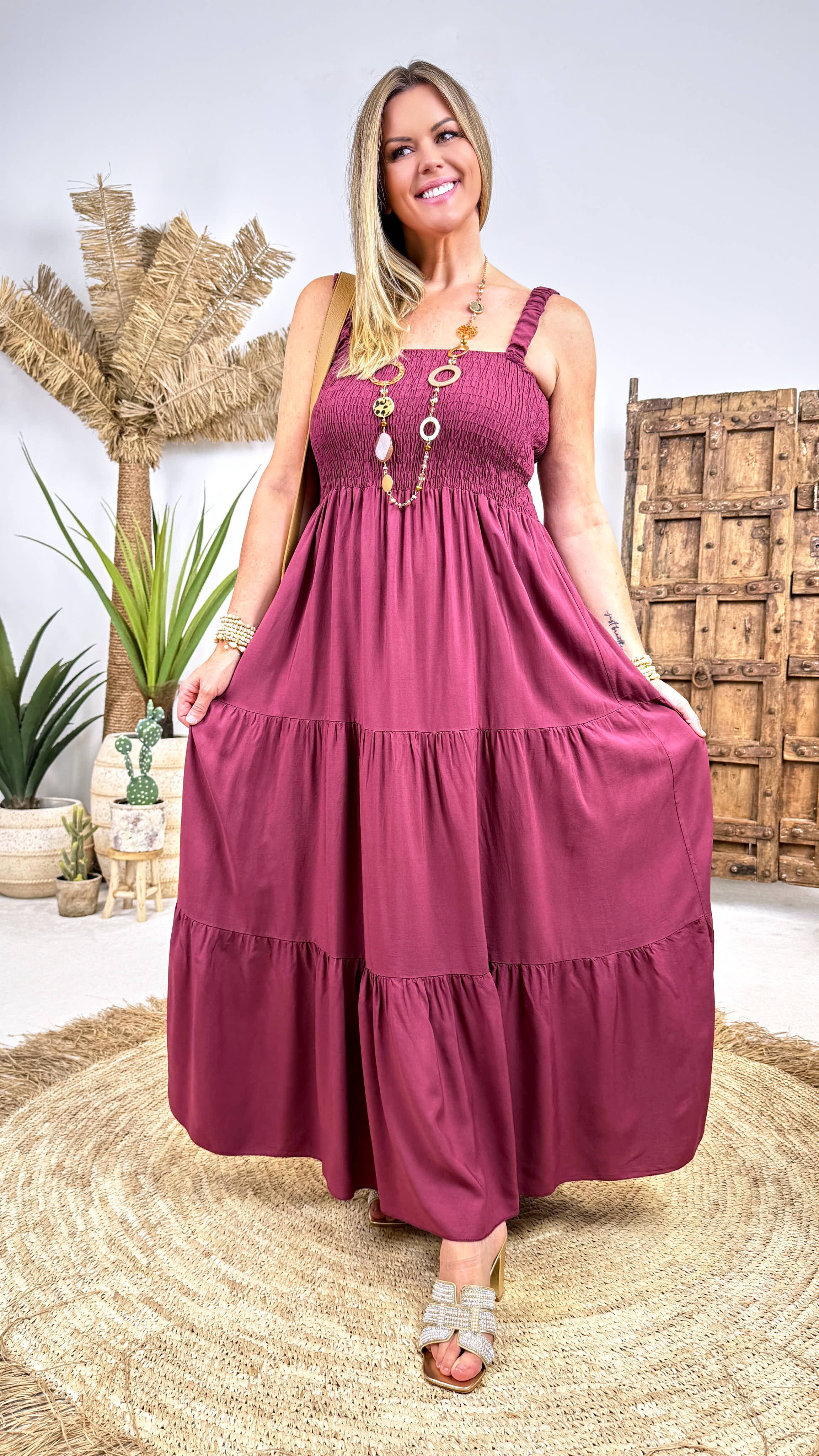 Langes Kleid Haiku *Bordaux*