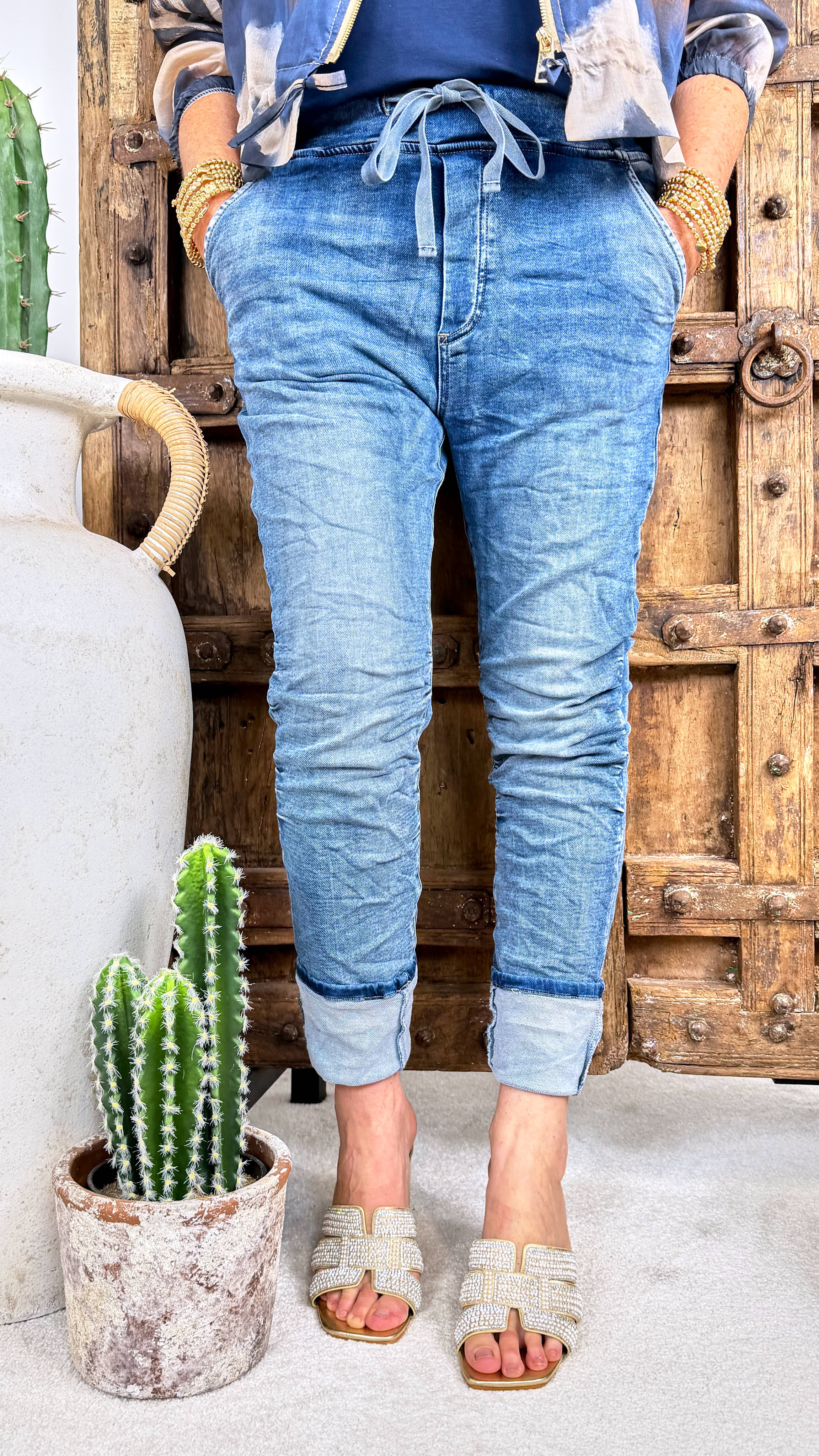 Jeans-Jogpants Aria *Jeansblau*