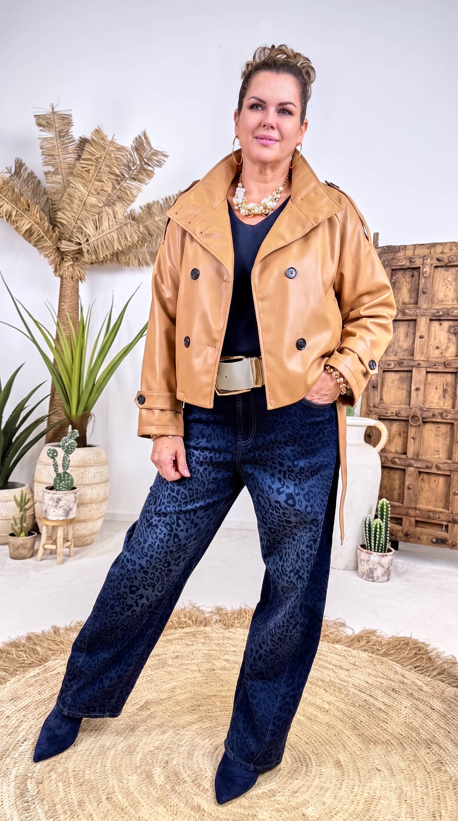 Kurzer Trenchcoat Archipel *Camel*