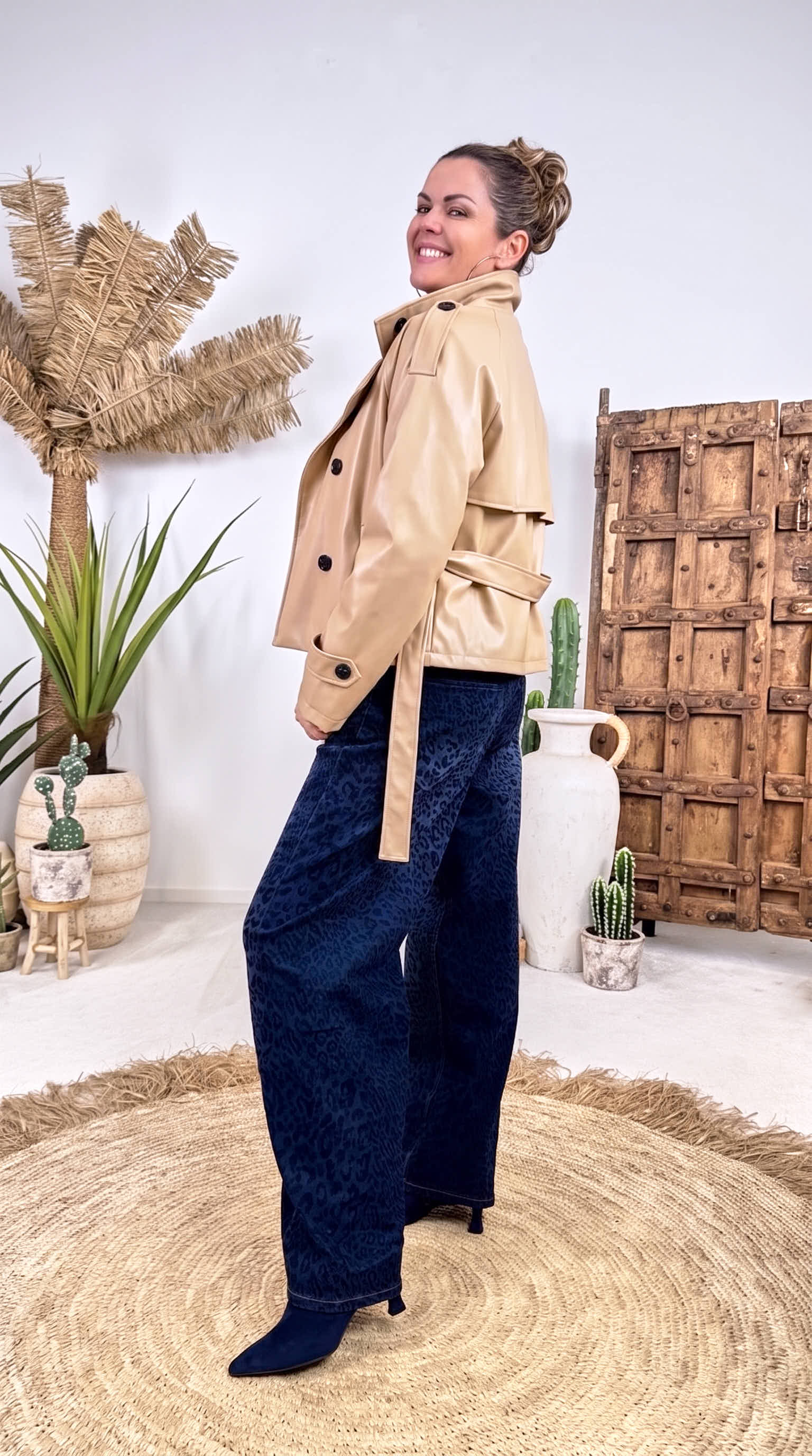 Kurzer Trenchcoat Archipel *Beige*