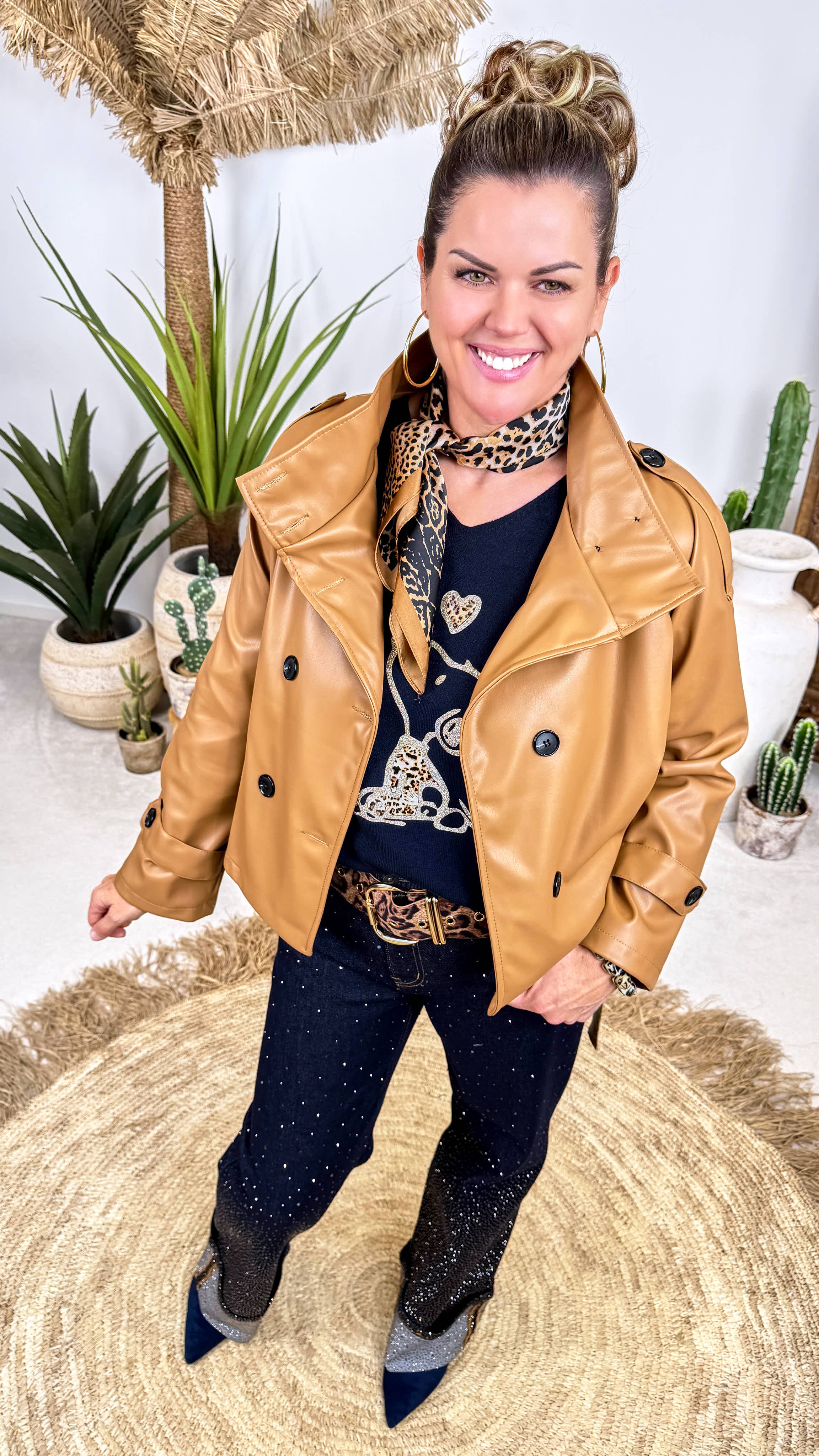 Kurzer Trenchcoat Archipel *Camel*