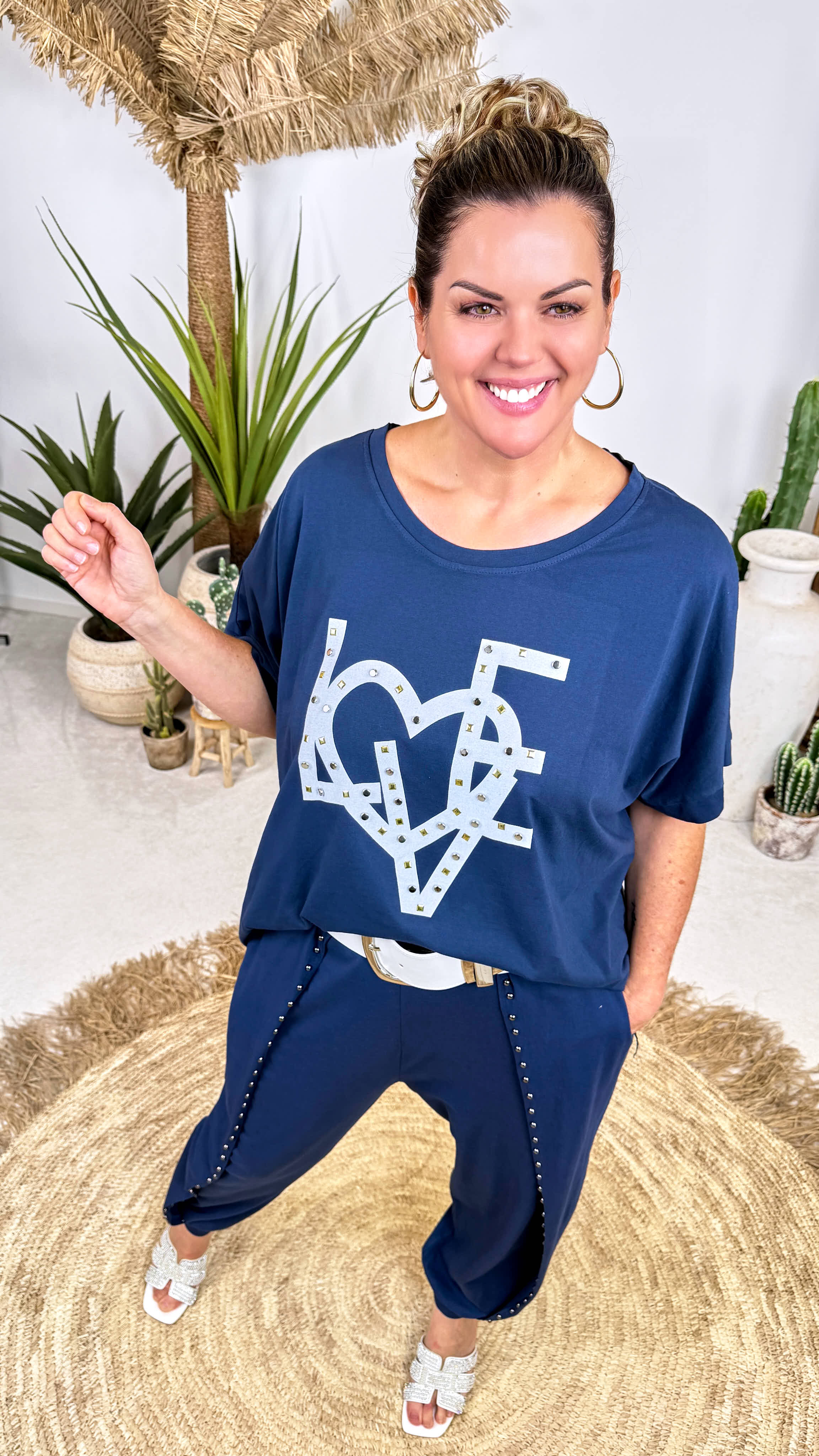 Shirt Copper Heart *Blau*