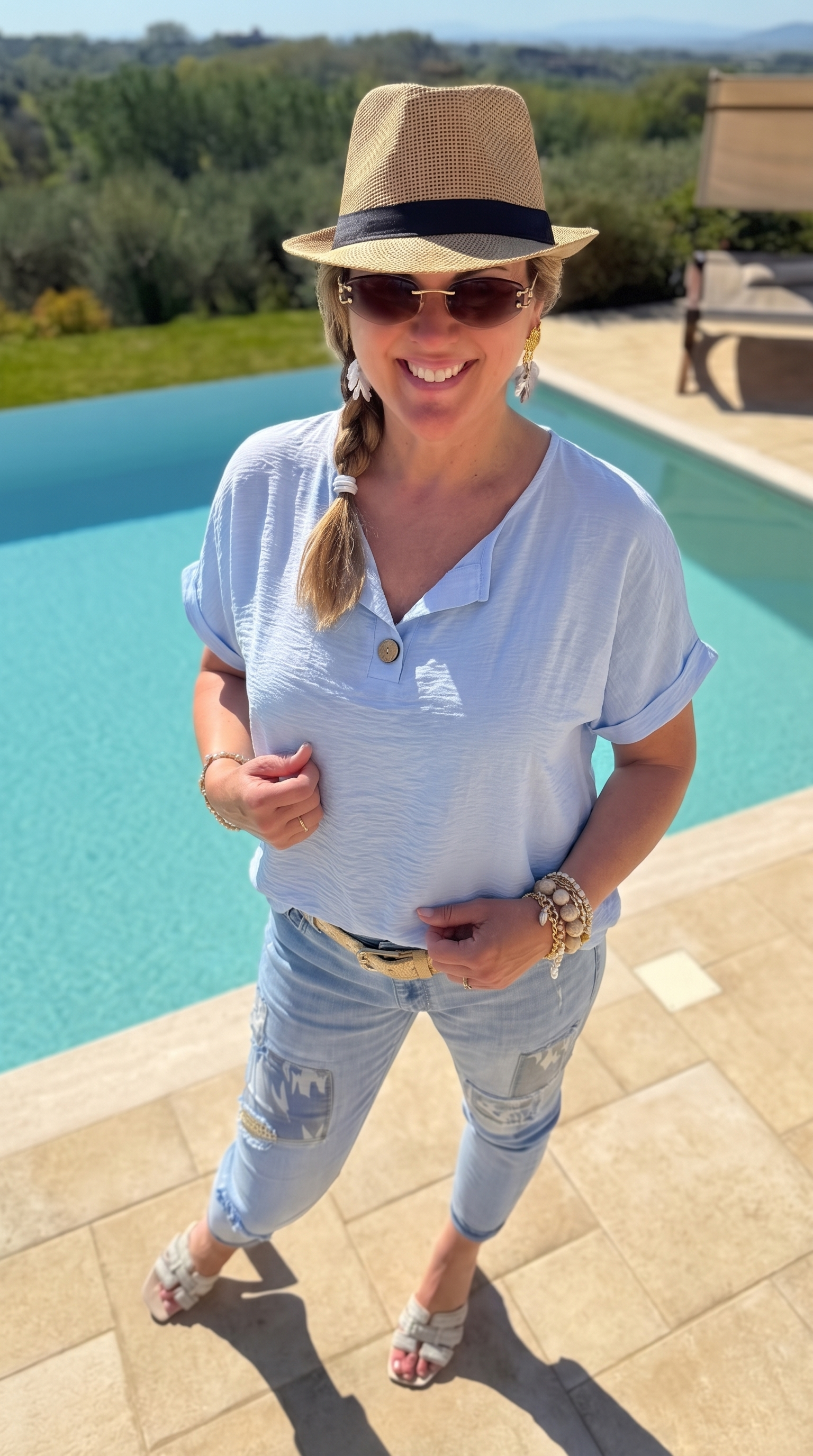 Blusenshirt Bella Ease *Hellblau*