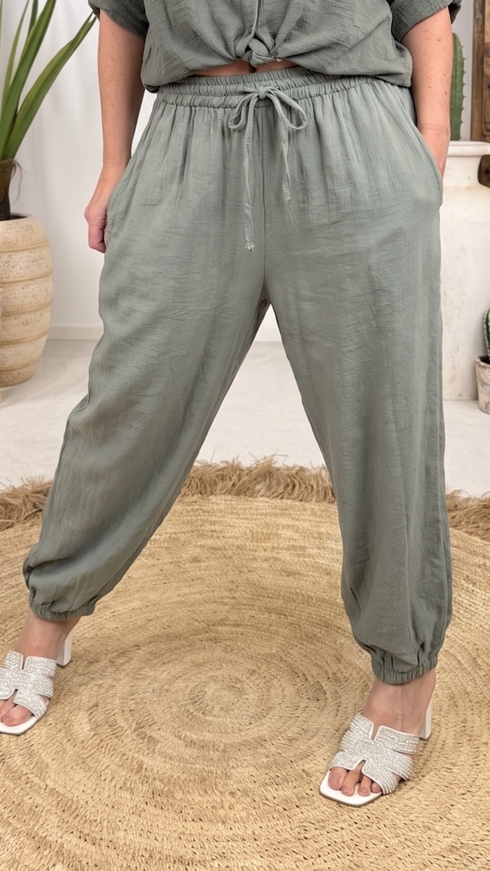 Weite Hose Pamira *Khaki*