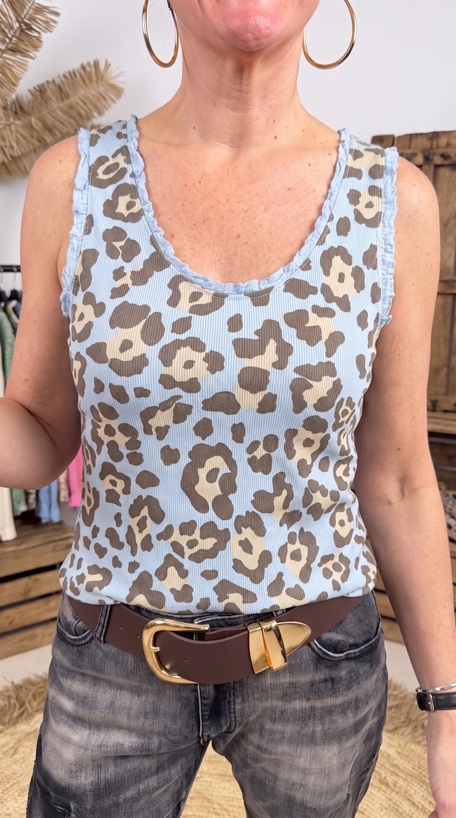 Top Leo Color *Blau*