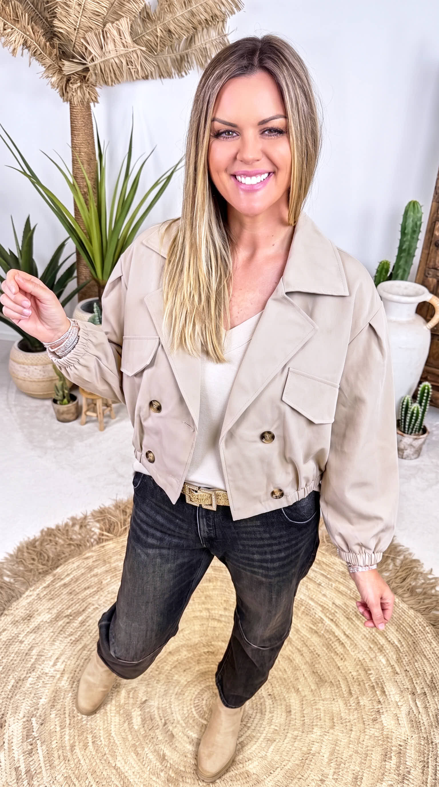 Kurze Jacke Corrinth *Beige*
