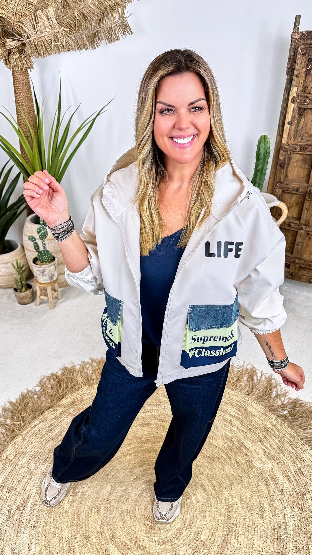 Jacke Patchwork Revival *Creme*