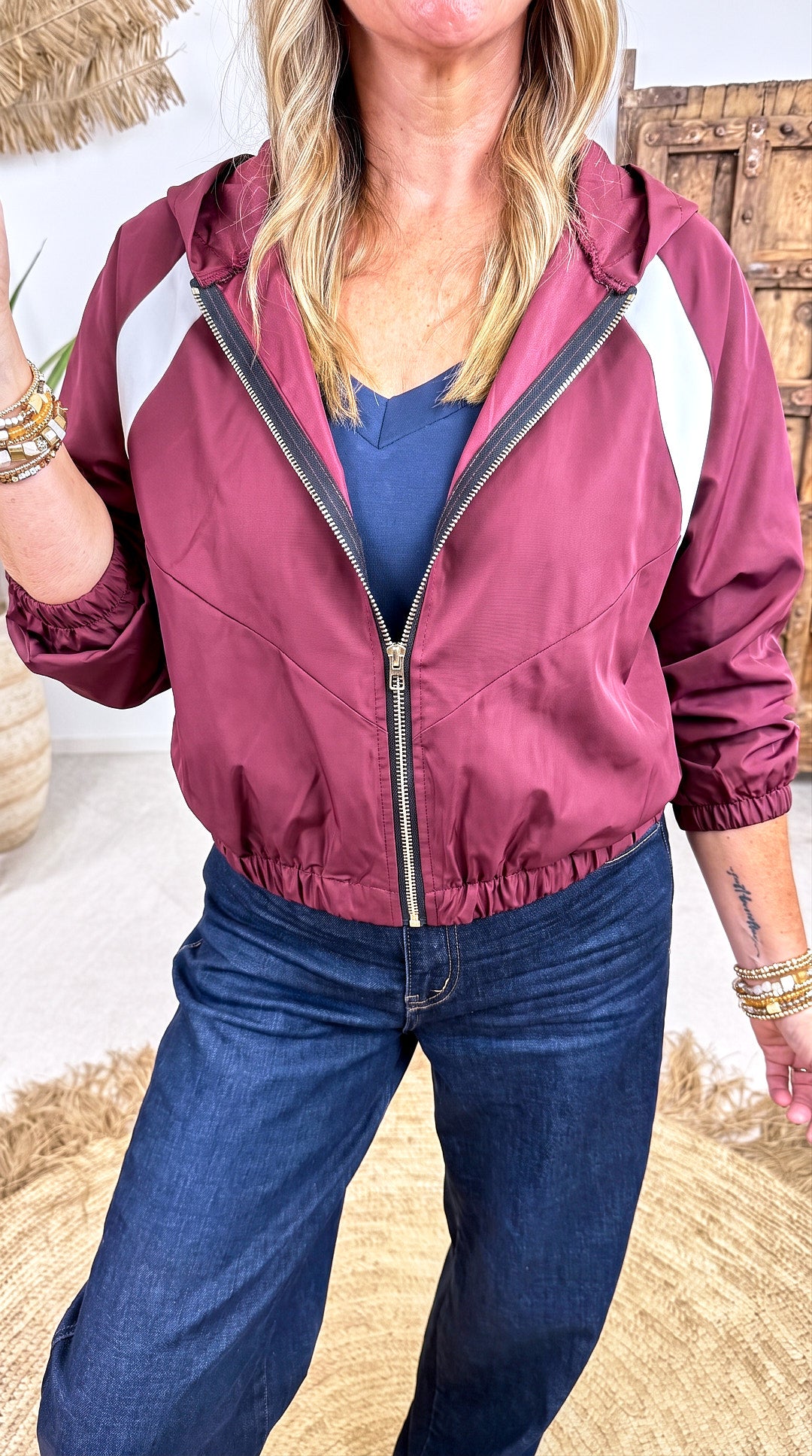 Dünne Jacke Parallax *Bordeaux*