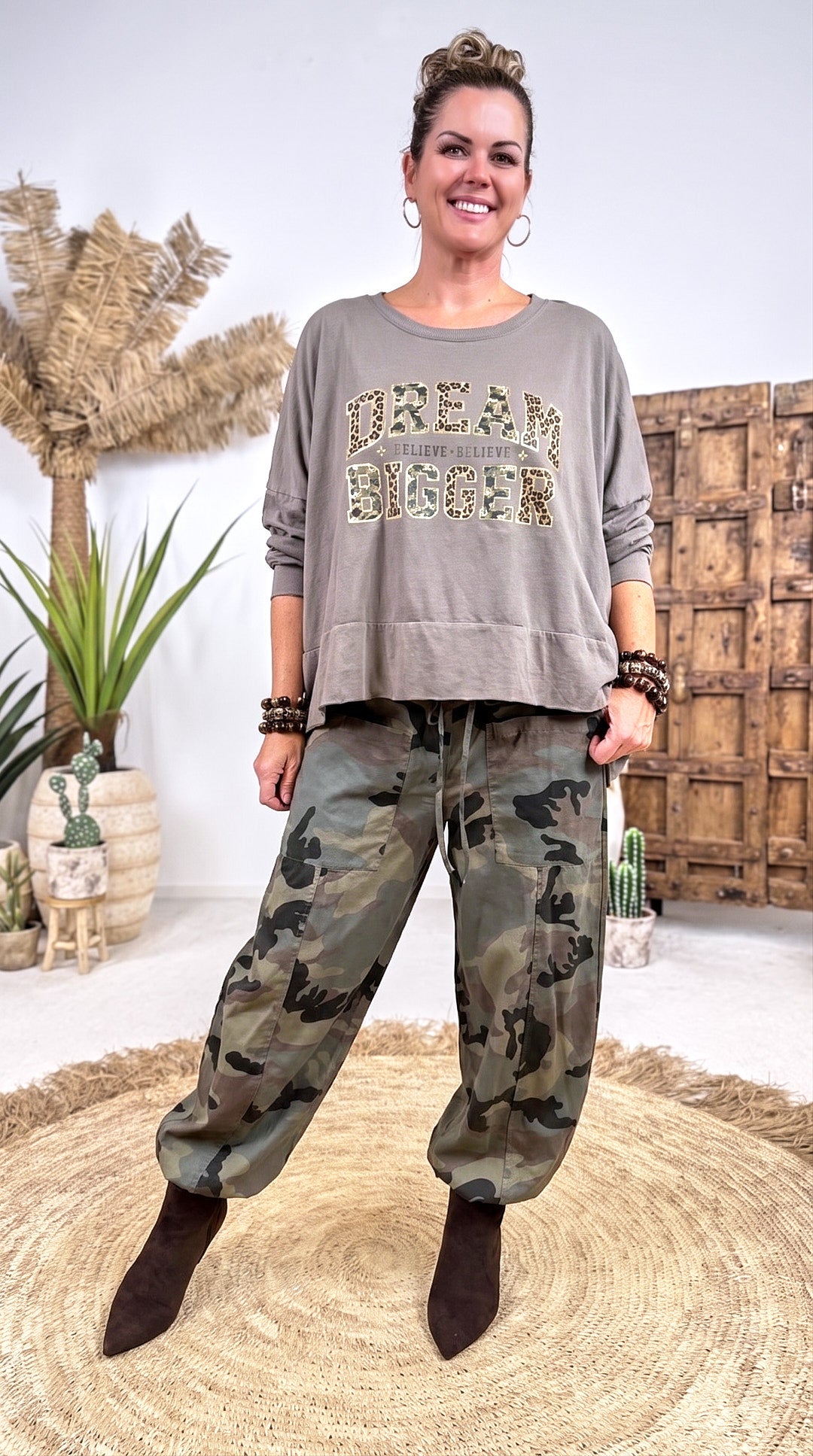 Sweatshirt Dream Bigger *Taupe*