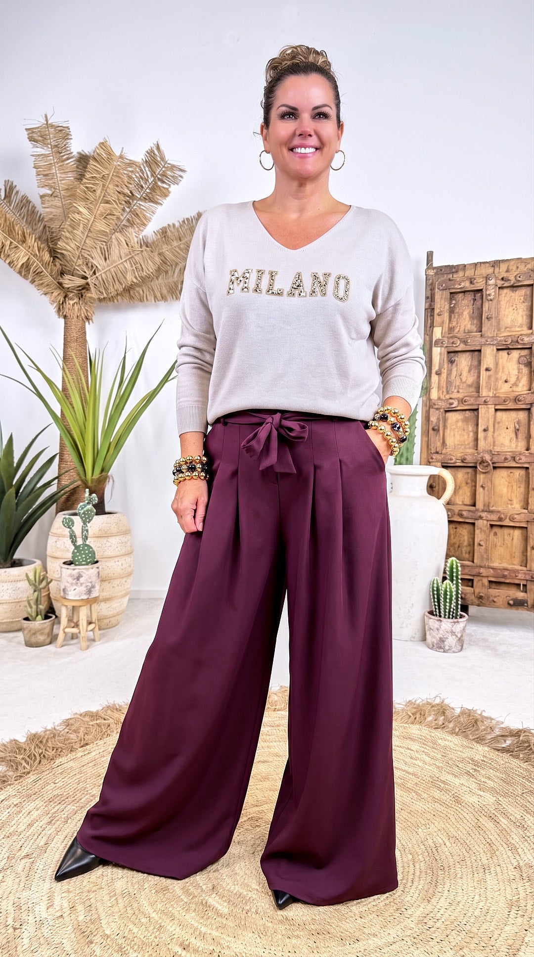Weite Hose Kalahari *Bordeaux*