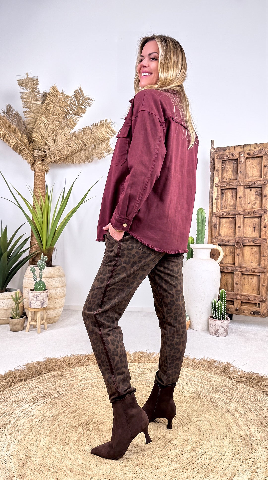 Hemdjacke Rawcut Flare *Bordeaux*