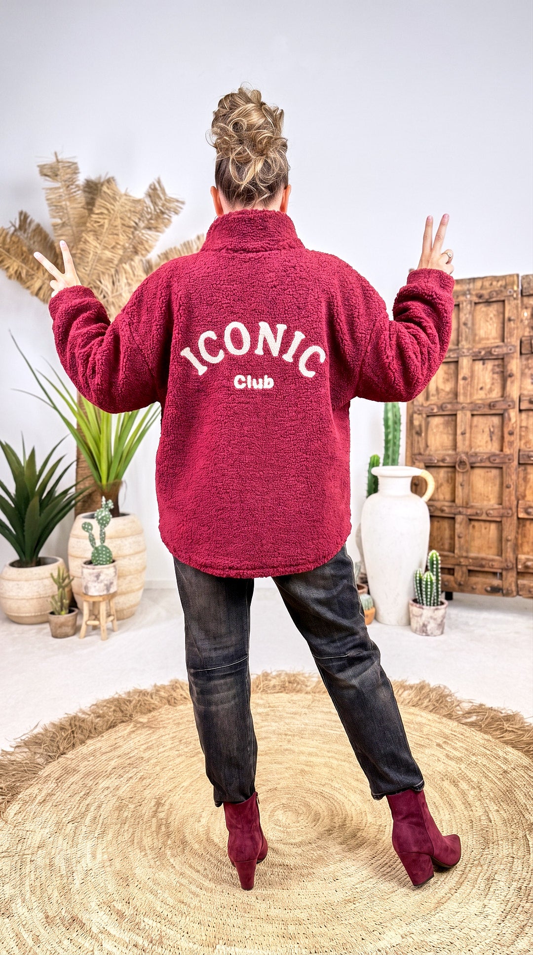 Hemd-Jacke Iconic Club *Bordeaux*