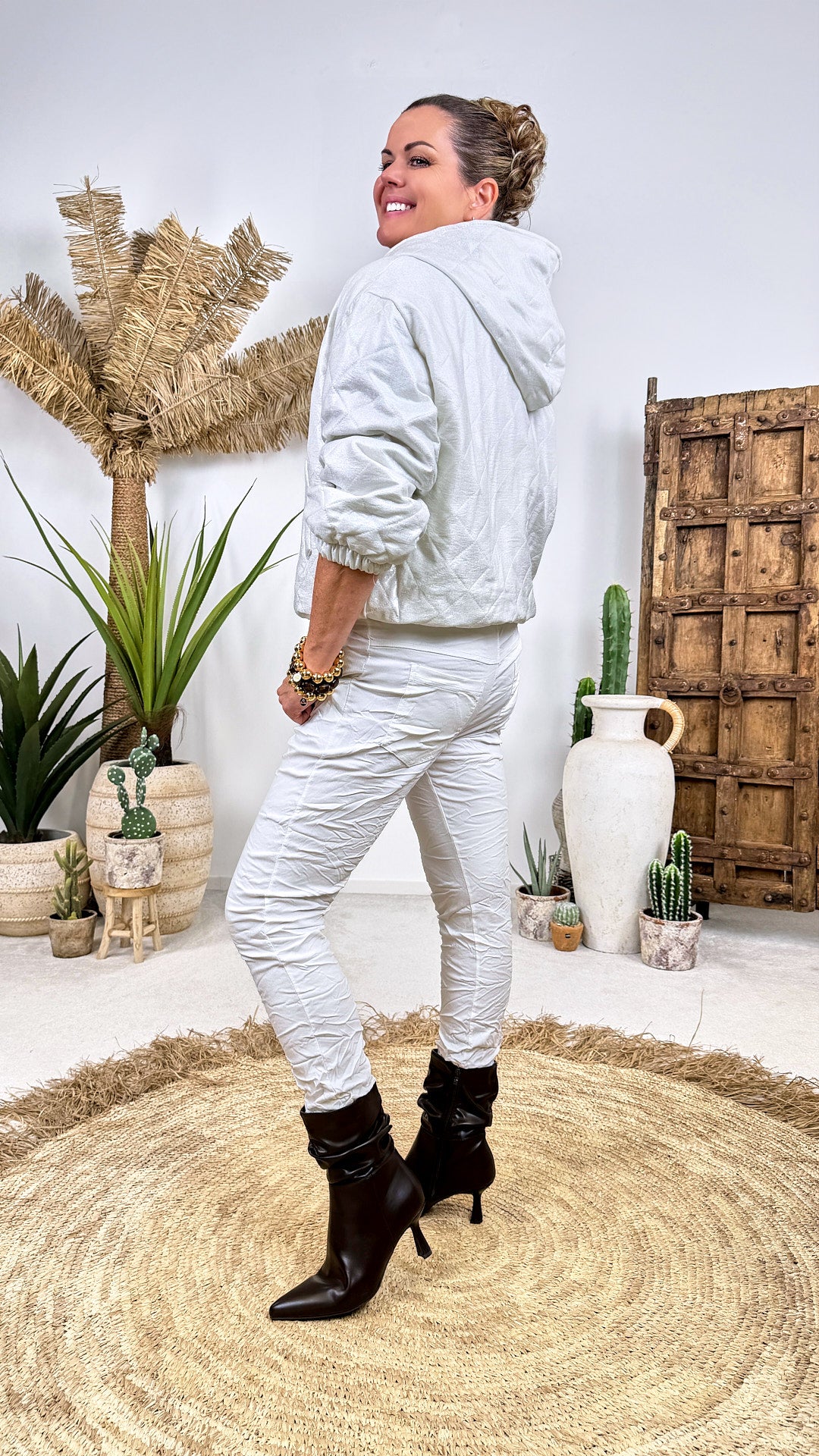 Jacke Quilted Orbit *Weiß/Perlmutt*