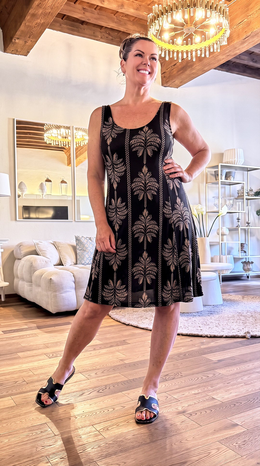Kurzes Kleid Palmyra *Schwarz*