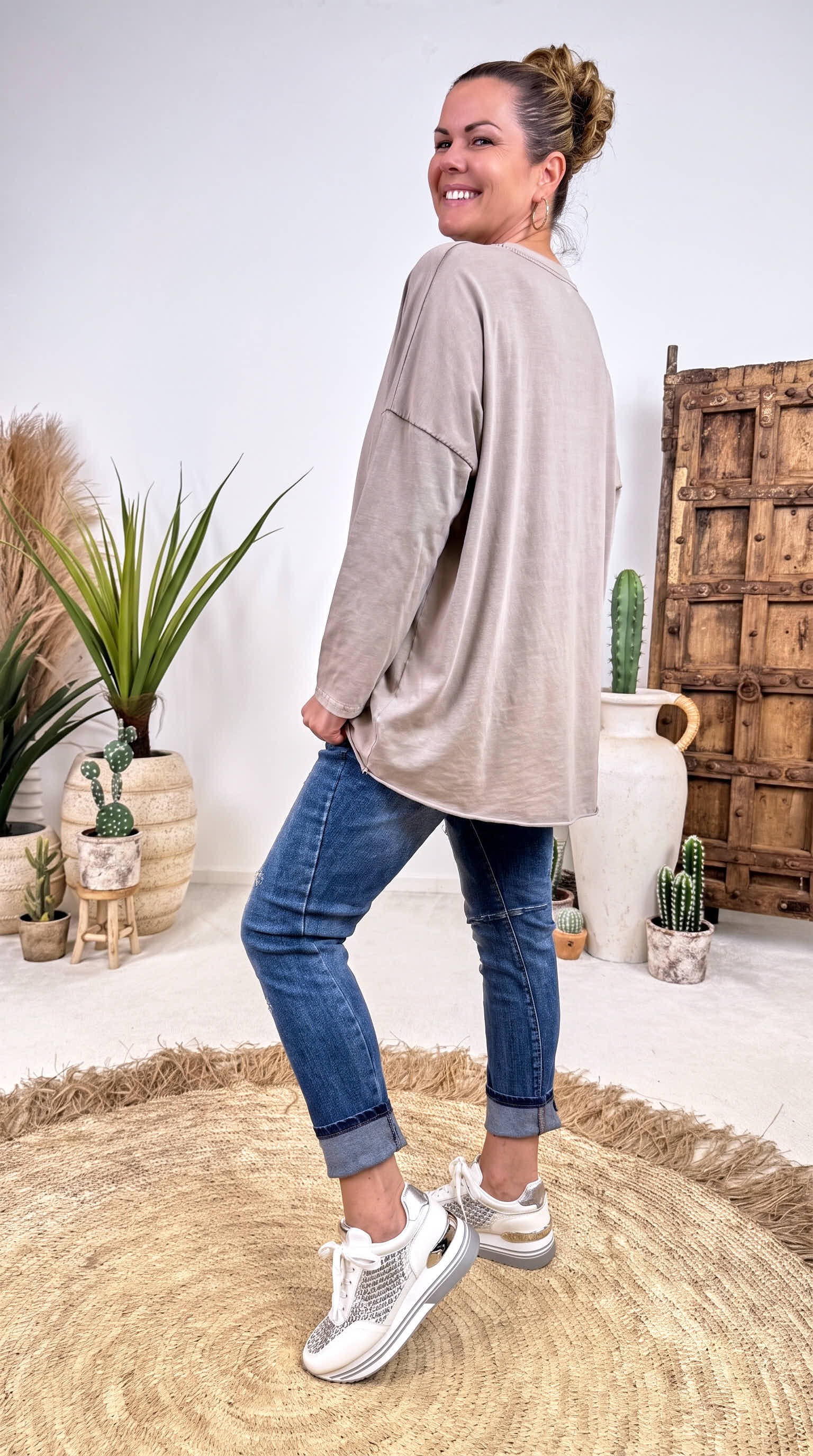Langarmshirt Daily *Beige*