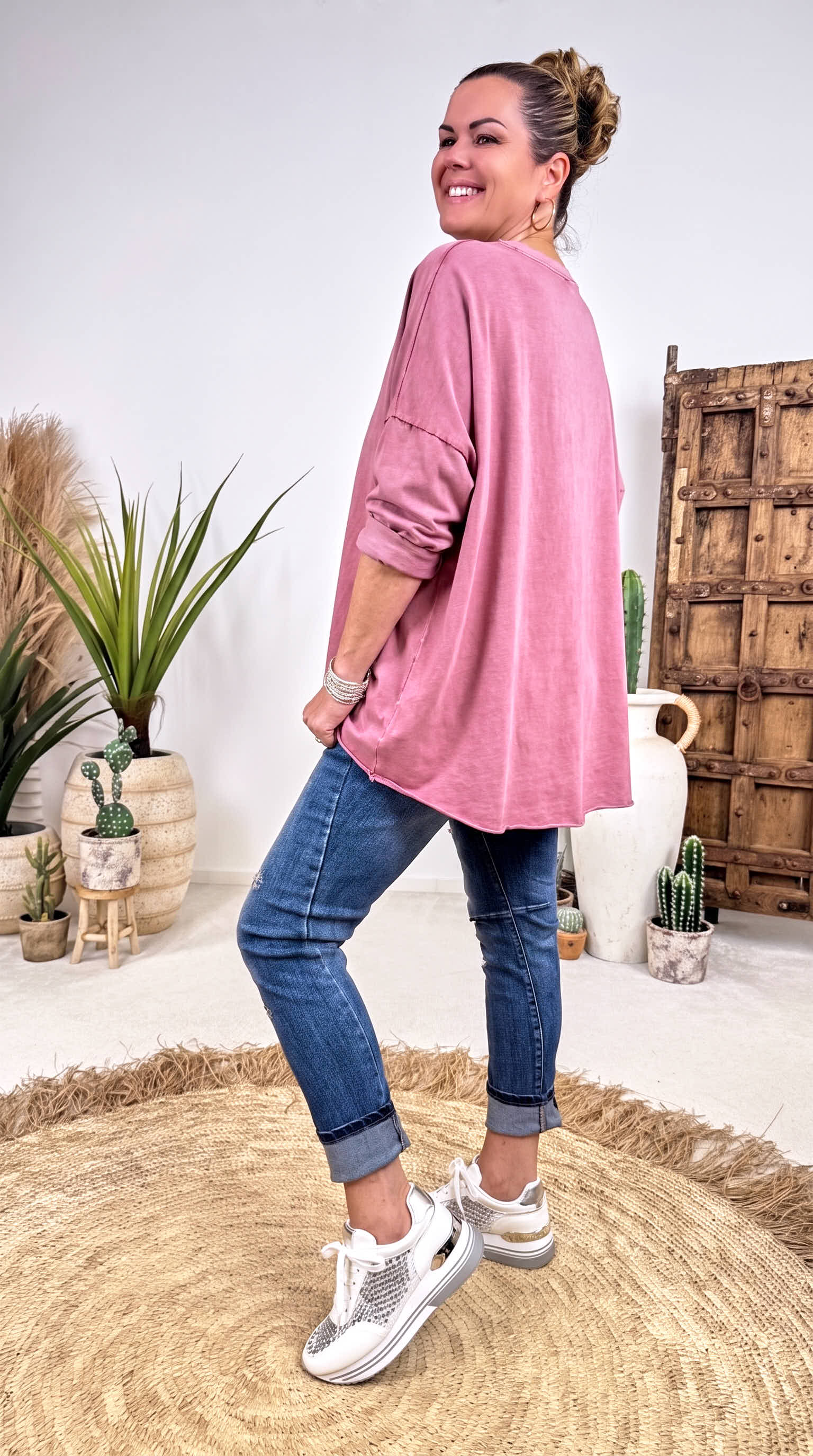 Langarmshirt Daily *Rosa*