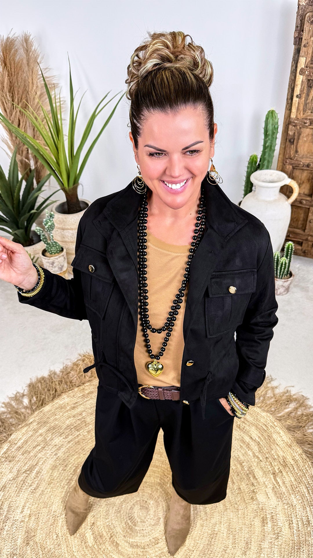 Leichte Jacke Leaf Street *Schwarz*