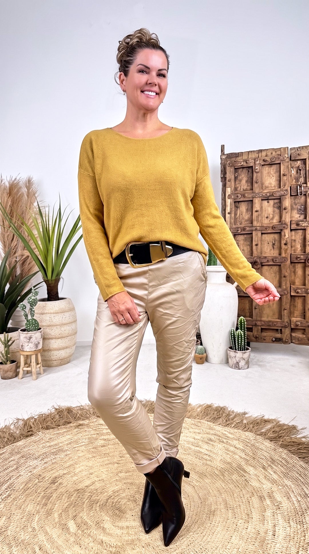 Strickpullover Plain *Camel*