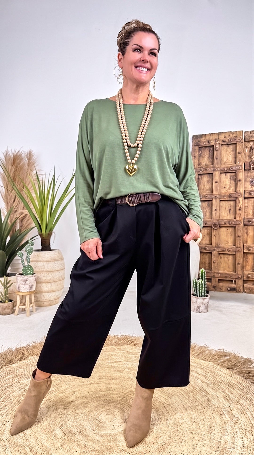 Langarmshirt Summer Moon *Khaki*