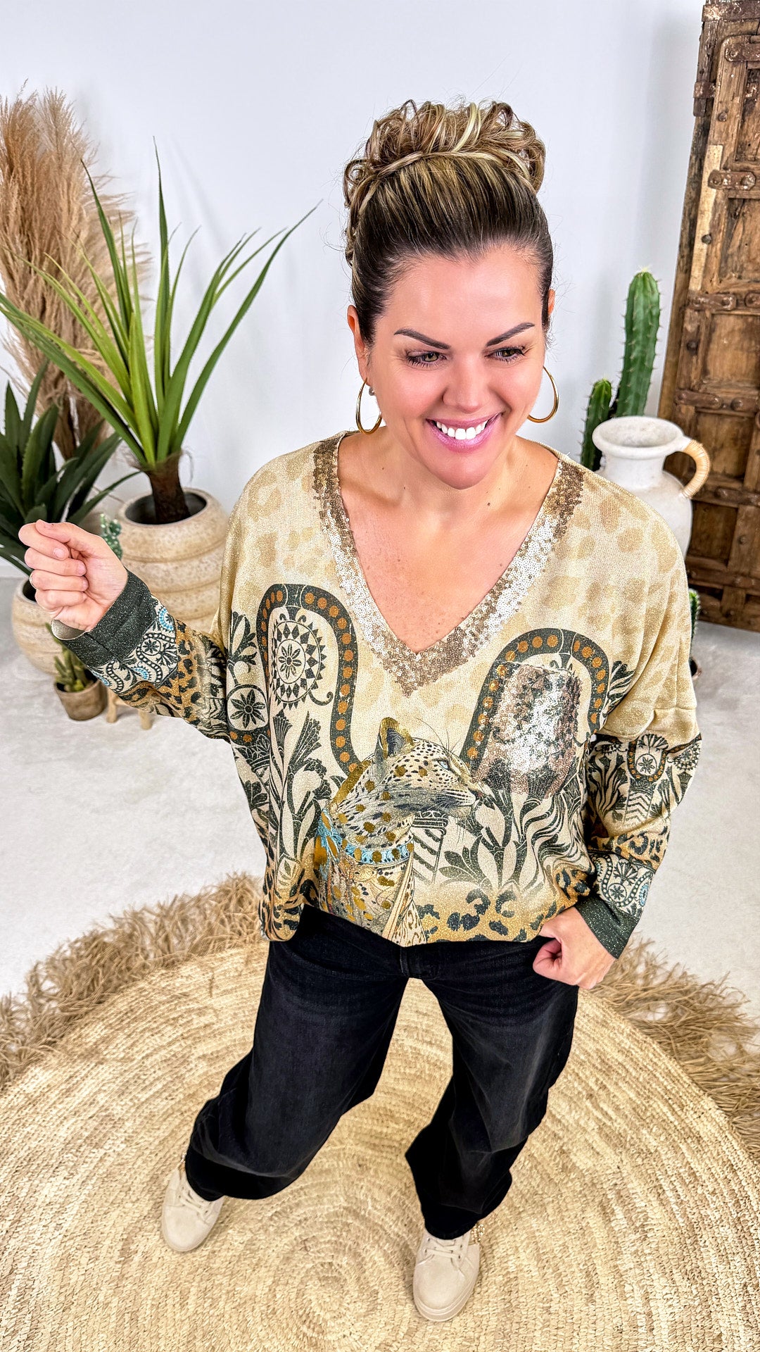 Langarmshirt Wildgold