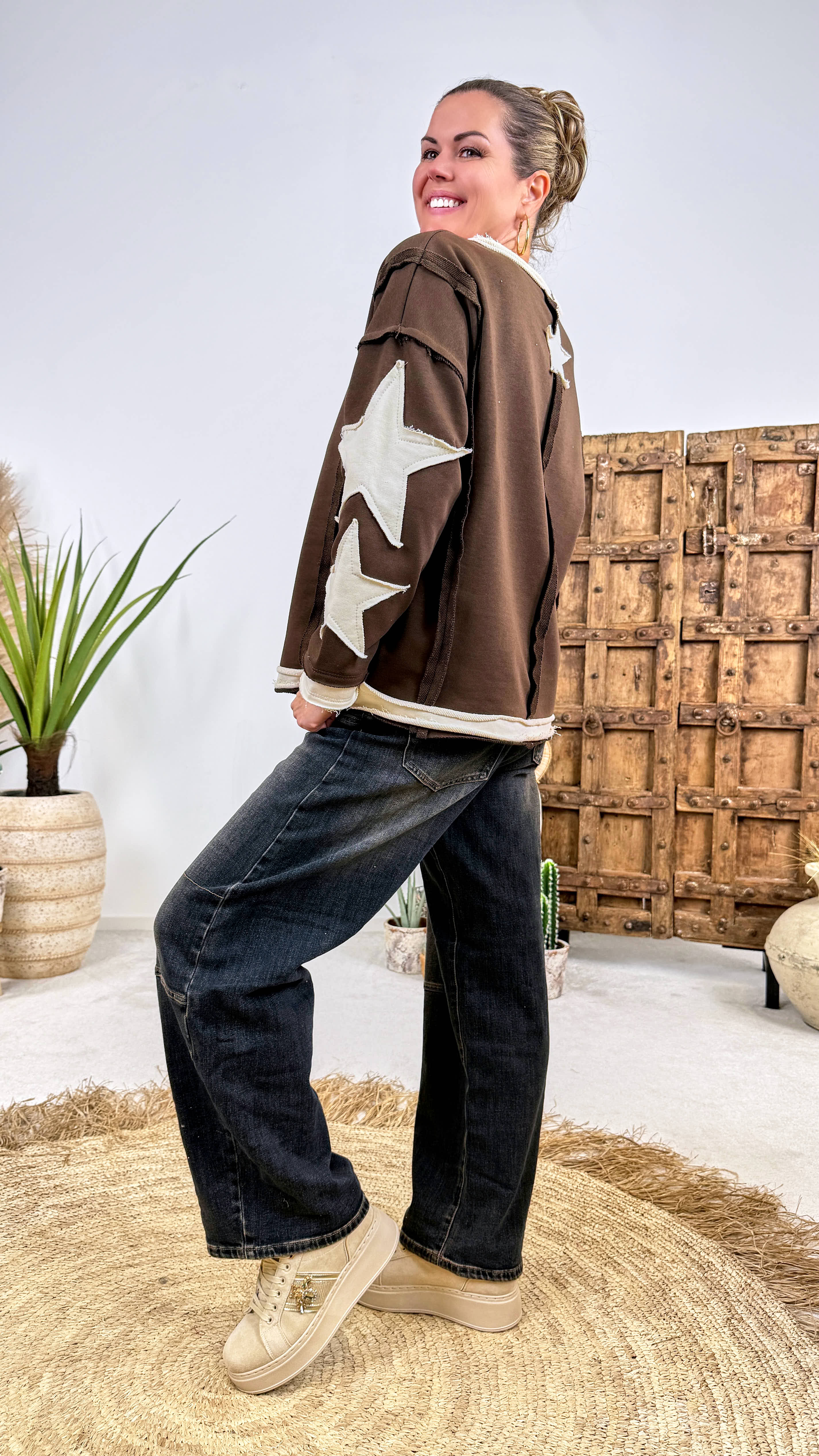 Sweatshirt Sandy Star *Schoko*