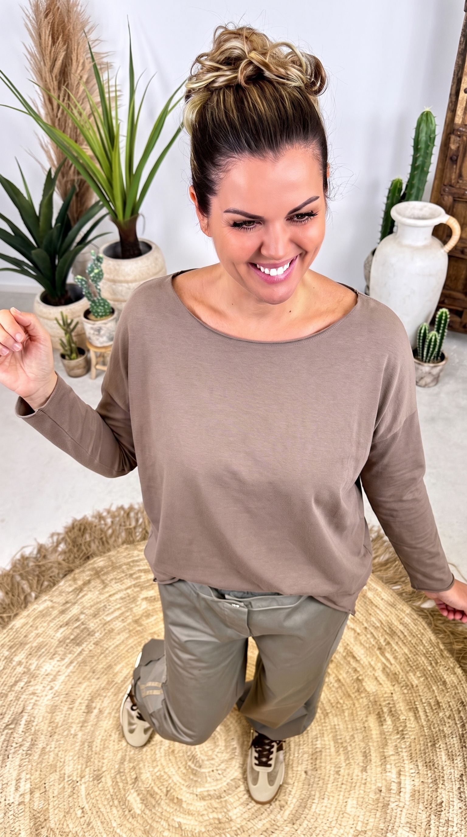 Langarmshirt Dusk Shore *Taupe*