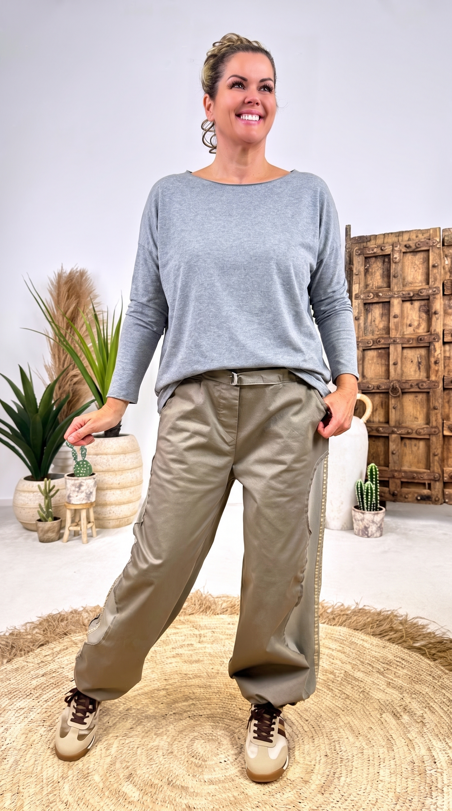 Langarmshirt Dusk Shore *Grau*