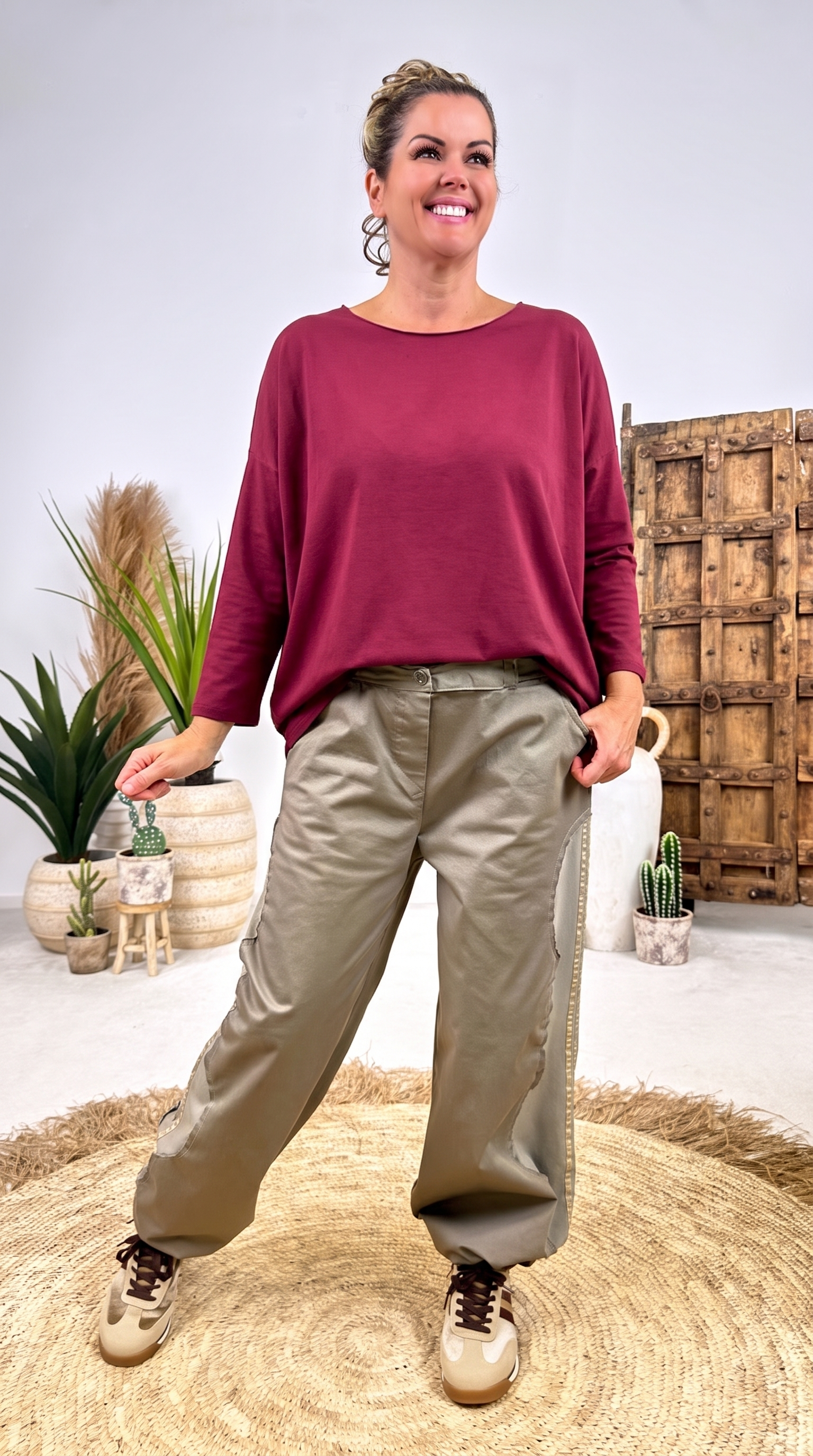 Langarmshirt Dusk Shore *Bordeaux*