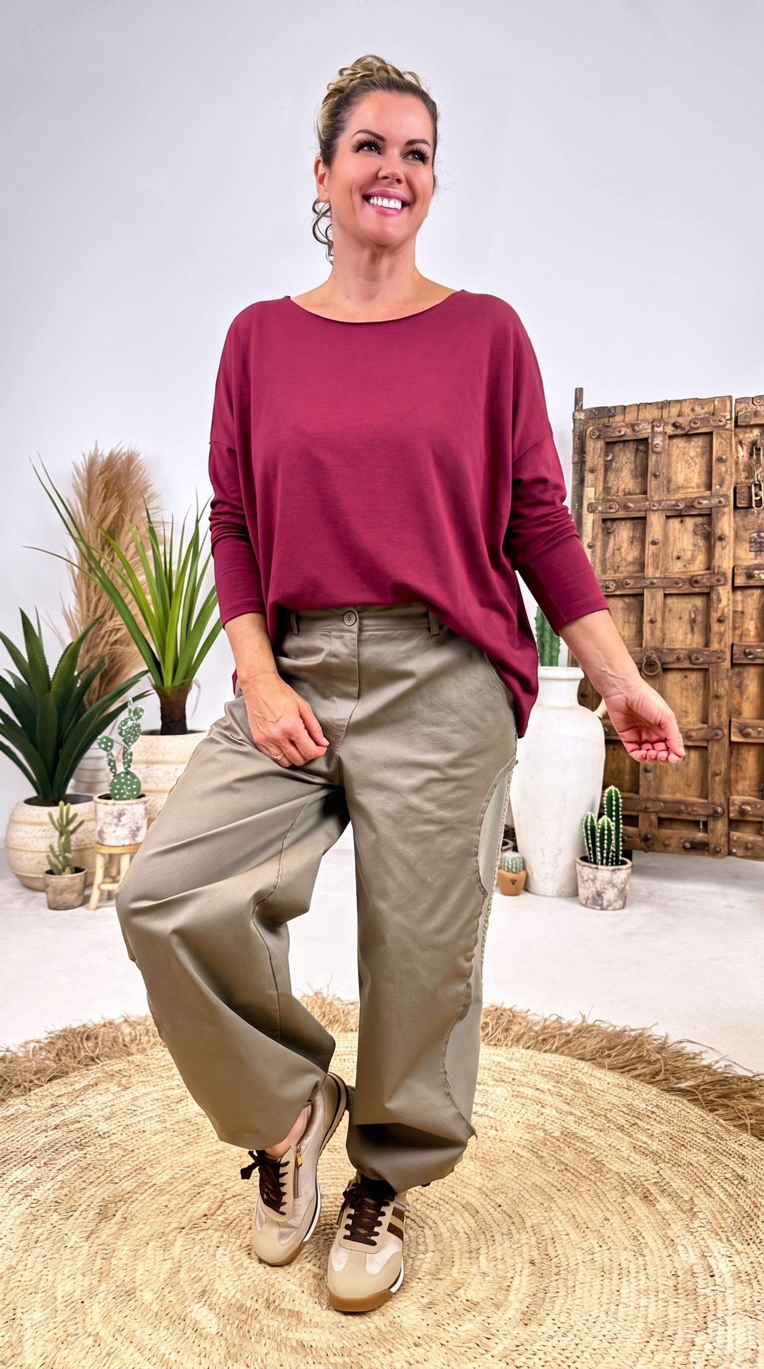 Langarmshirt Dusk Shore *Bordeaux*