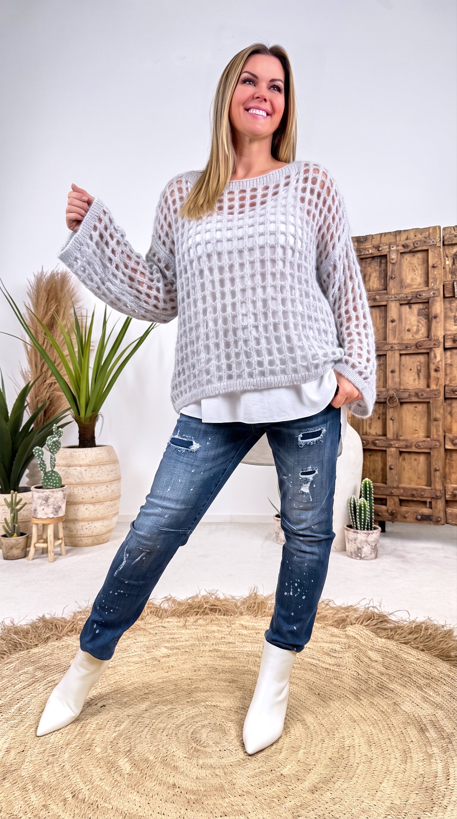 Strickpullover Lacunae *Grau*