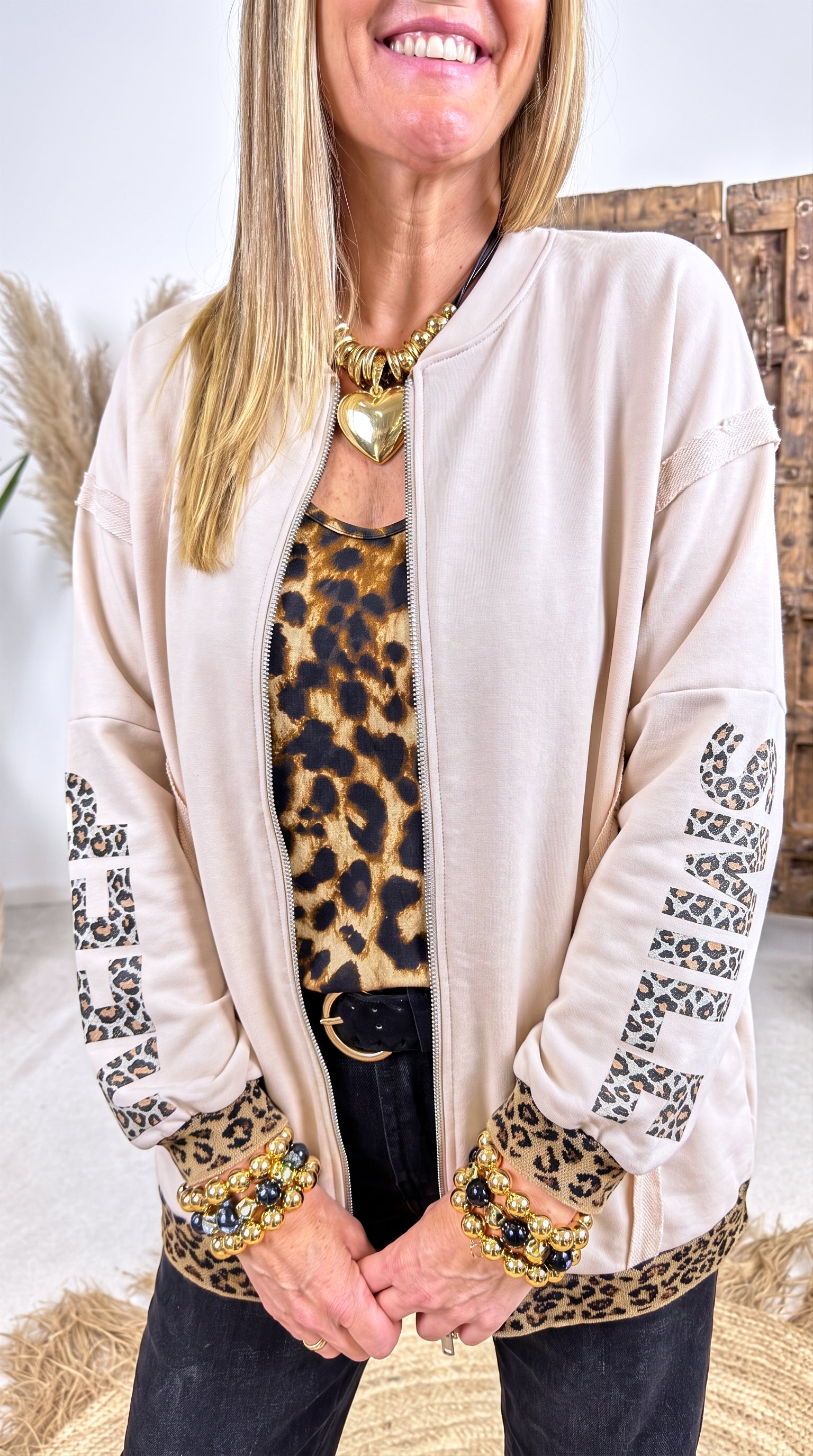 Sweatjacke Copper Trail *Beige*
