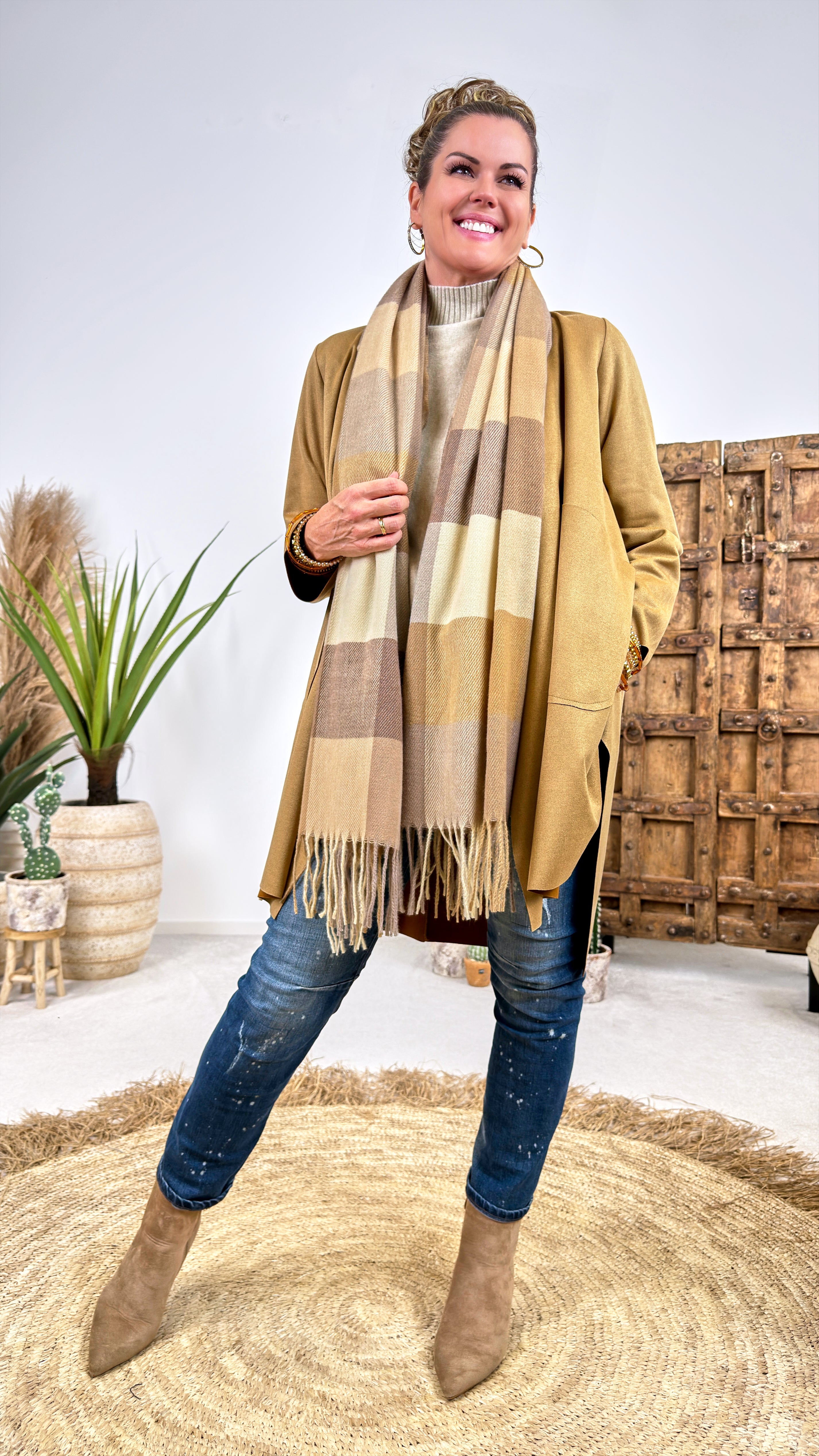Mantel Drapé Chic *Camel*