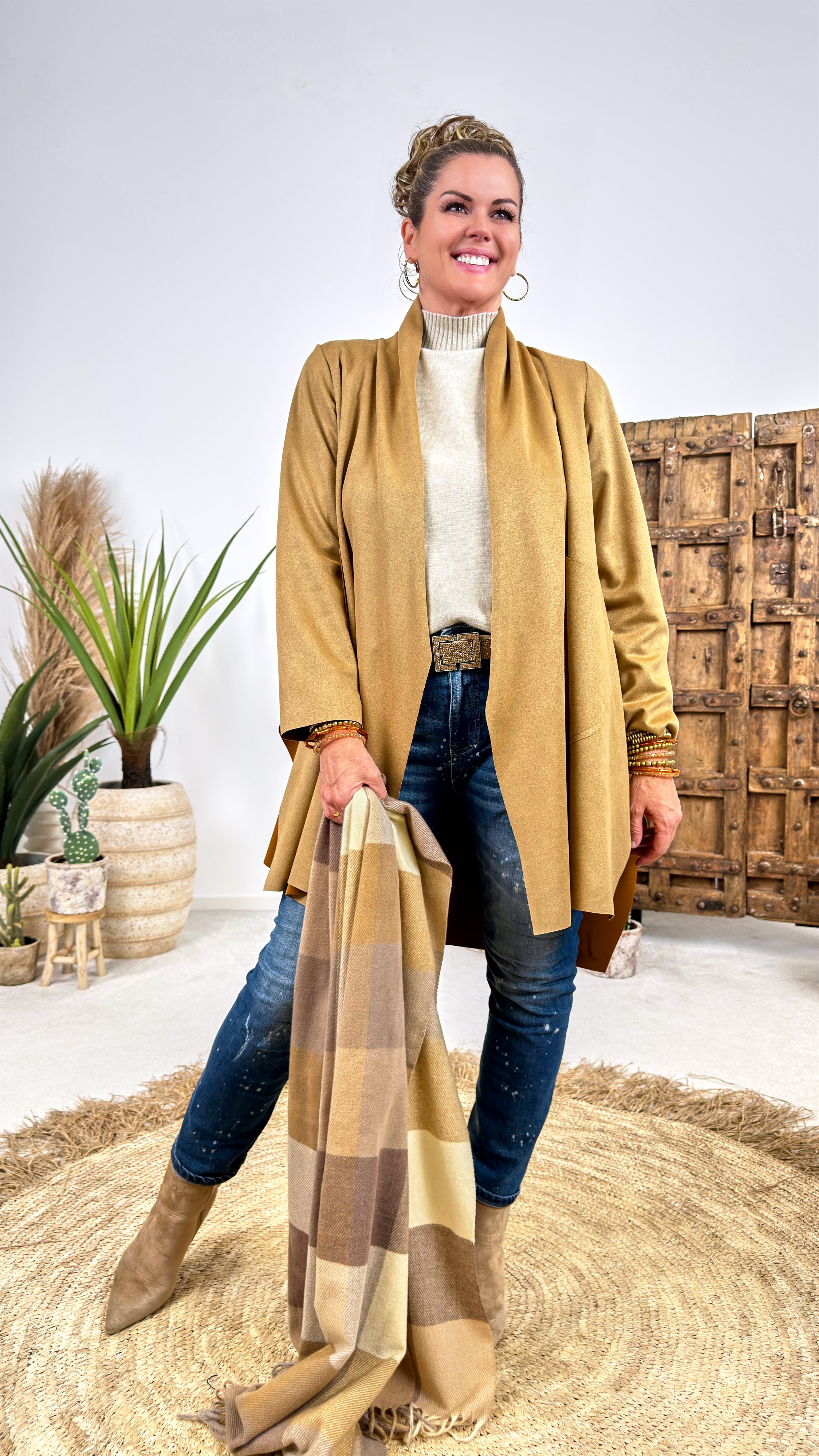 Mantel Drapé Chic *Camel*