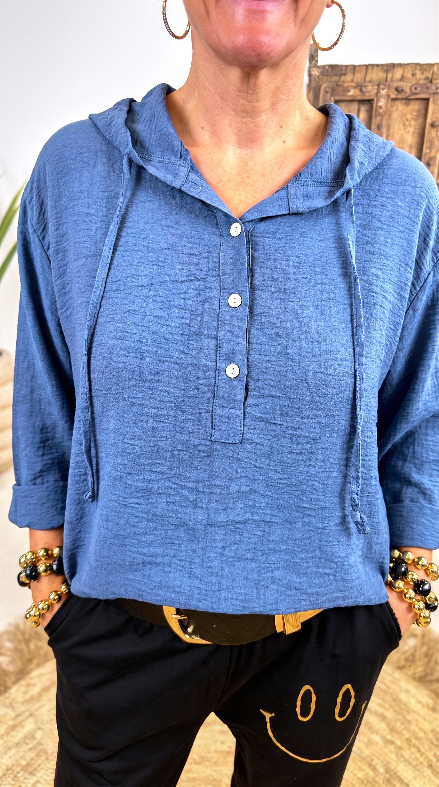 Blusenshirt Cirrus Flow *Jeansblau*