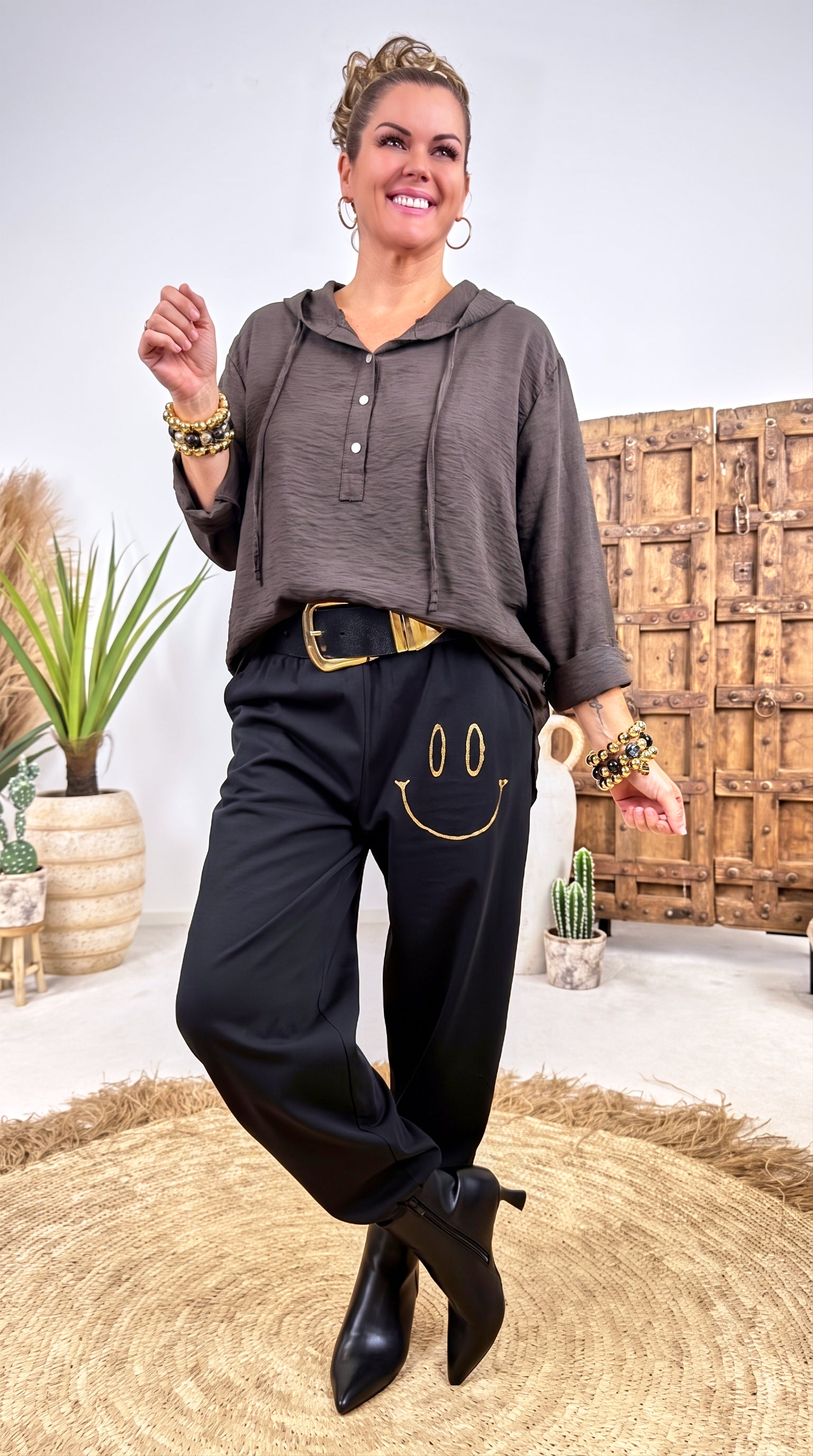 Blusenshirt Cirrus Flow *Schoko*