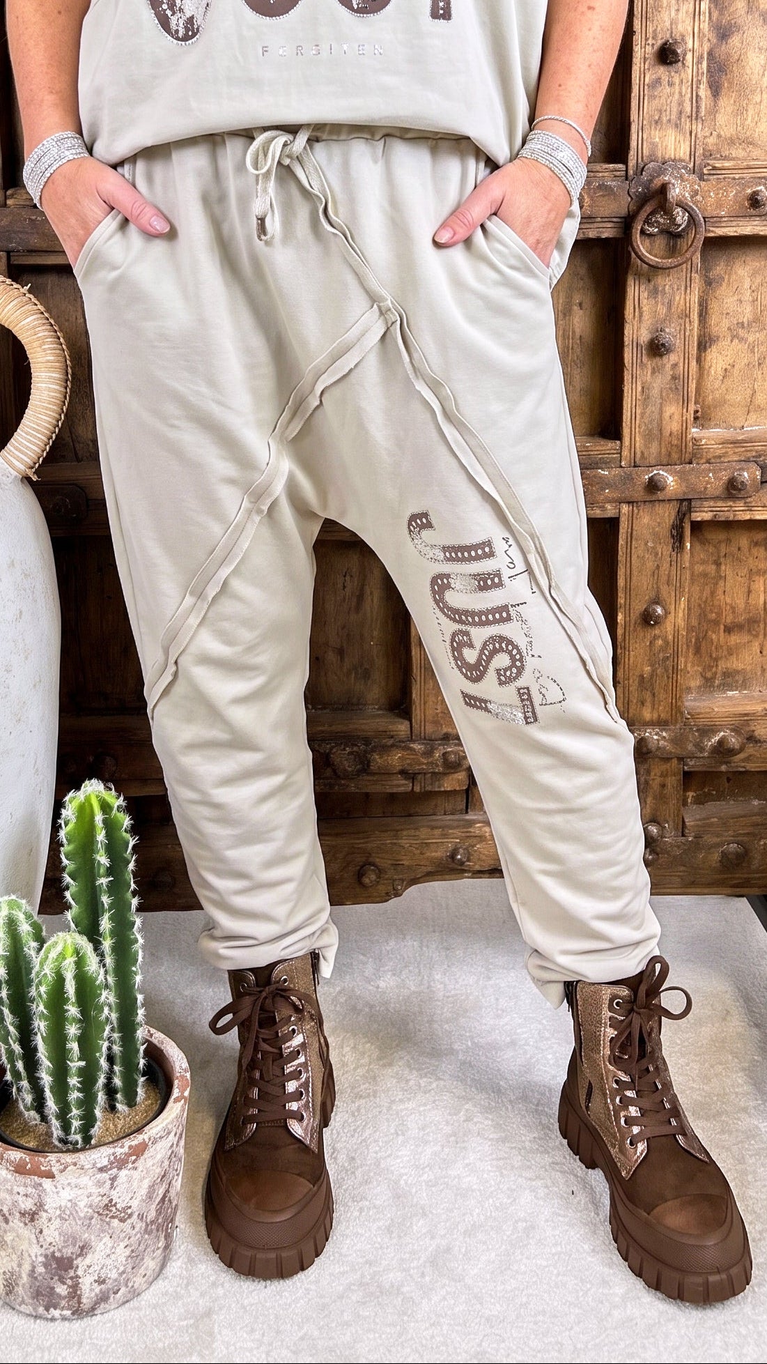 Baggy Hose Just Relax *Beige*