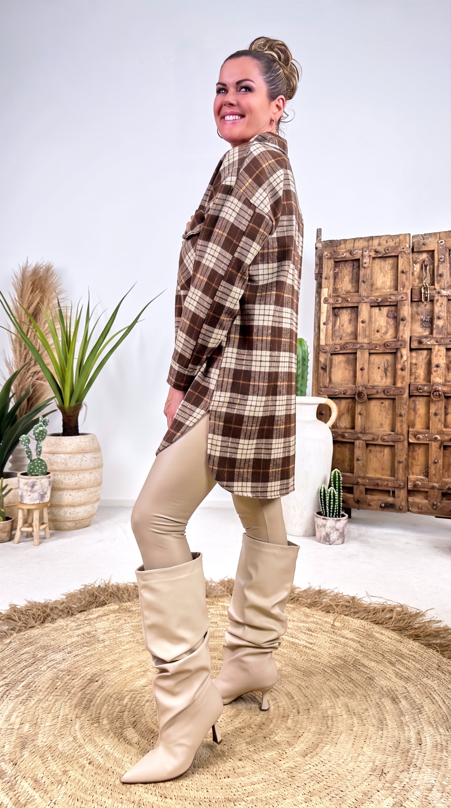 Leggins Leather Luxe *Beige*