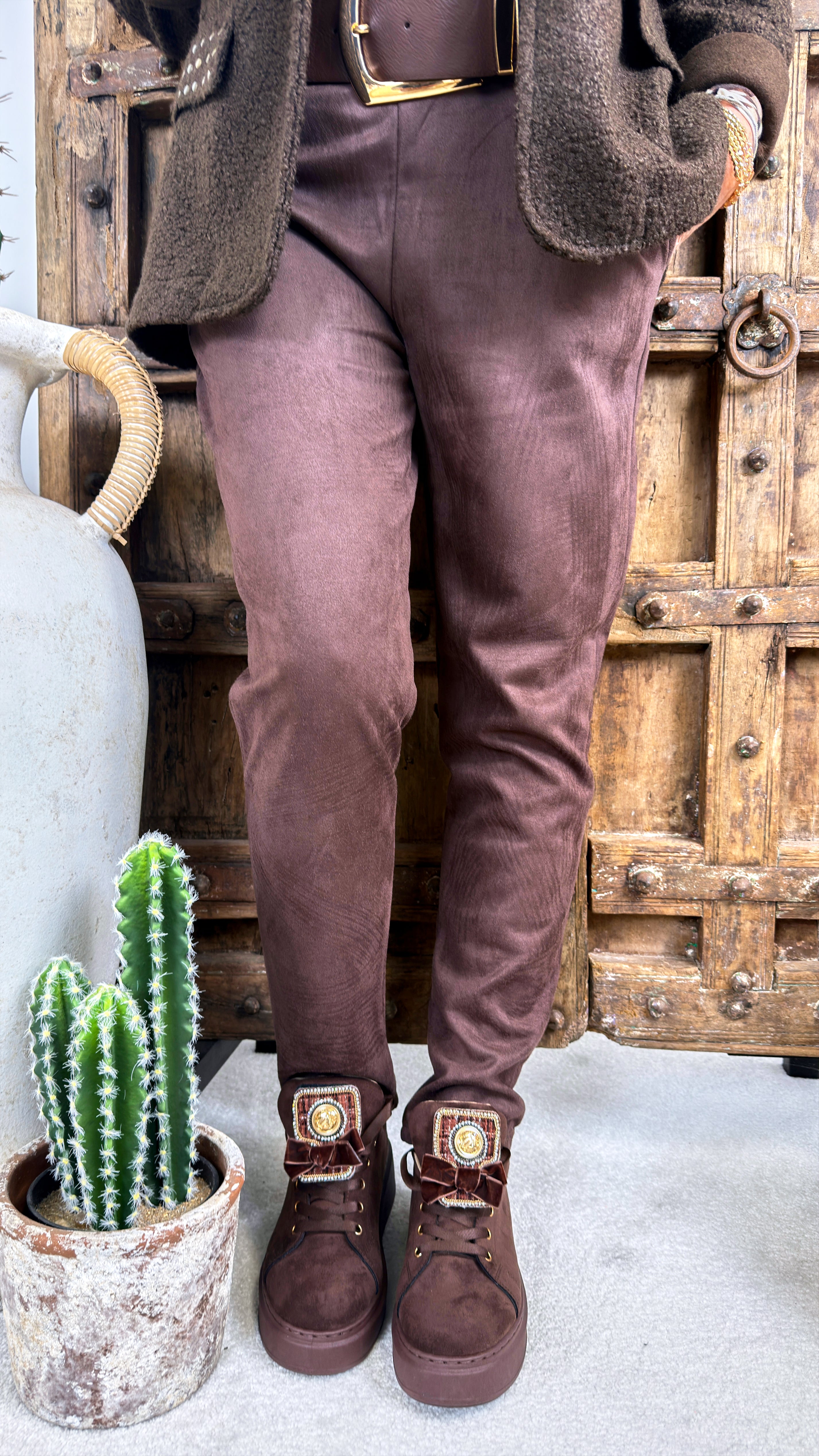 Jogpants Velour Drift *Schoko*