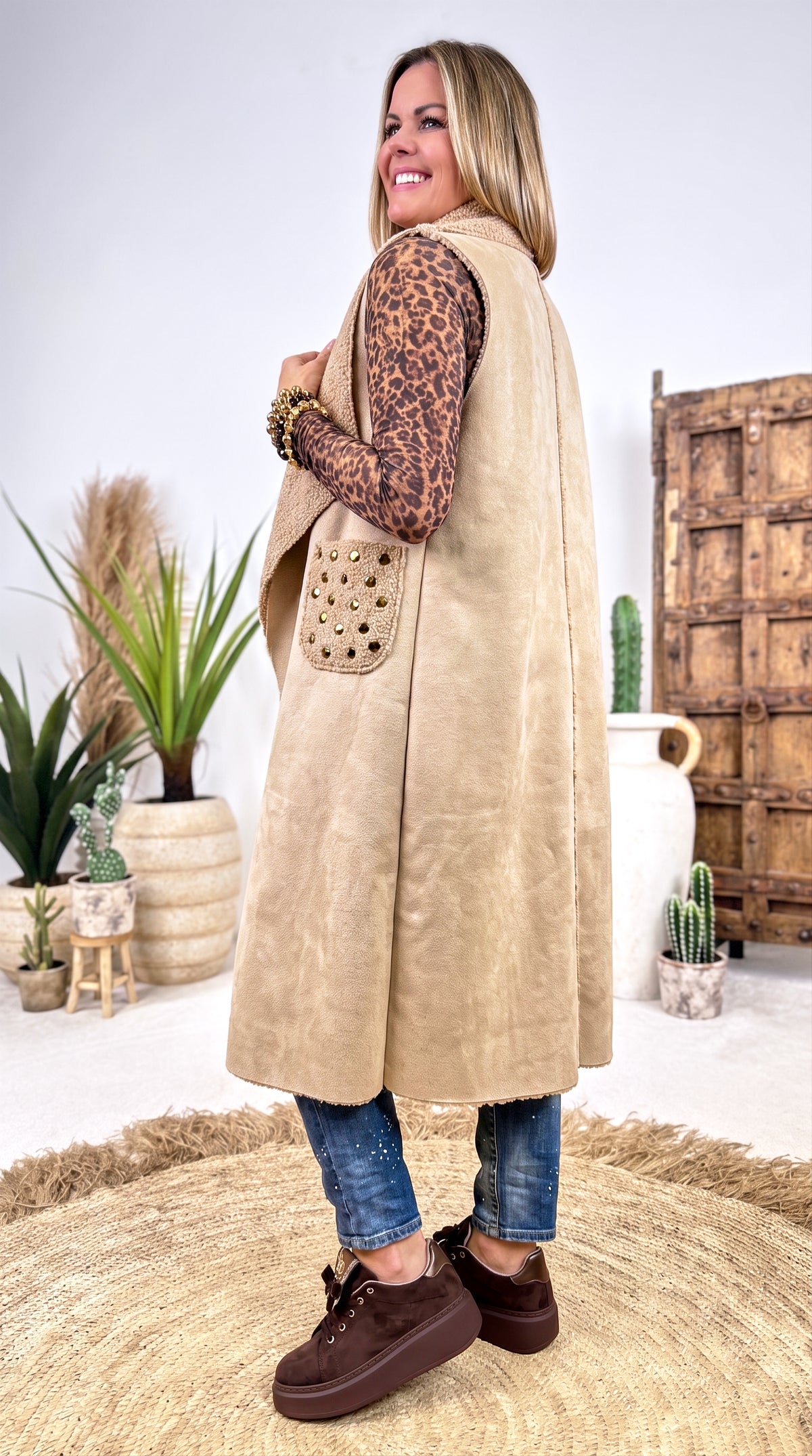 Lange Weste Ibis Trail *Beige*