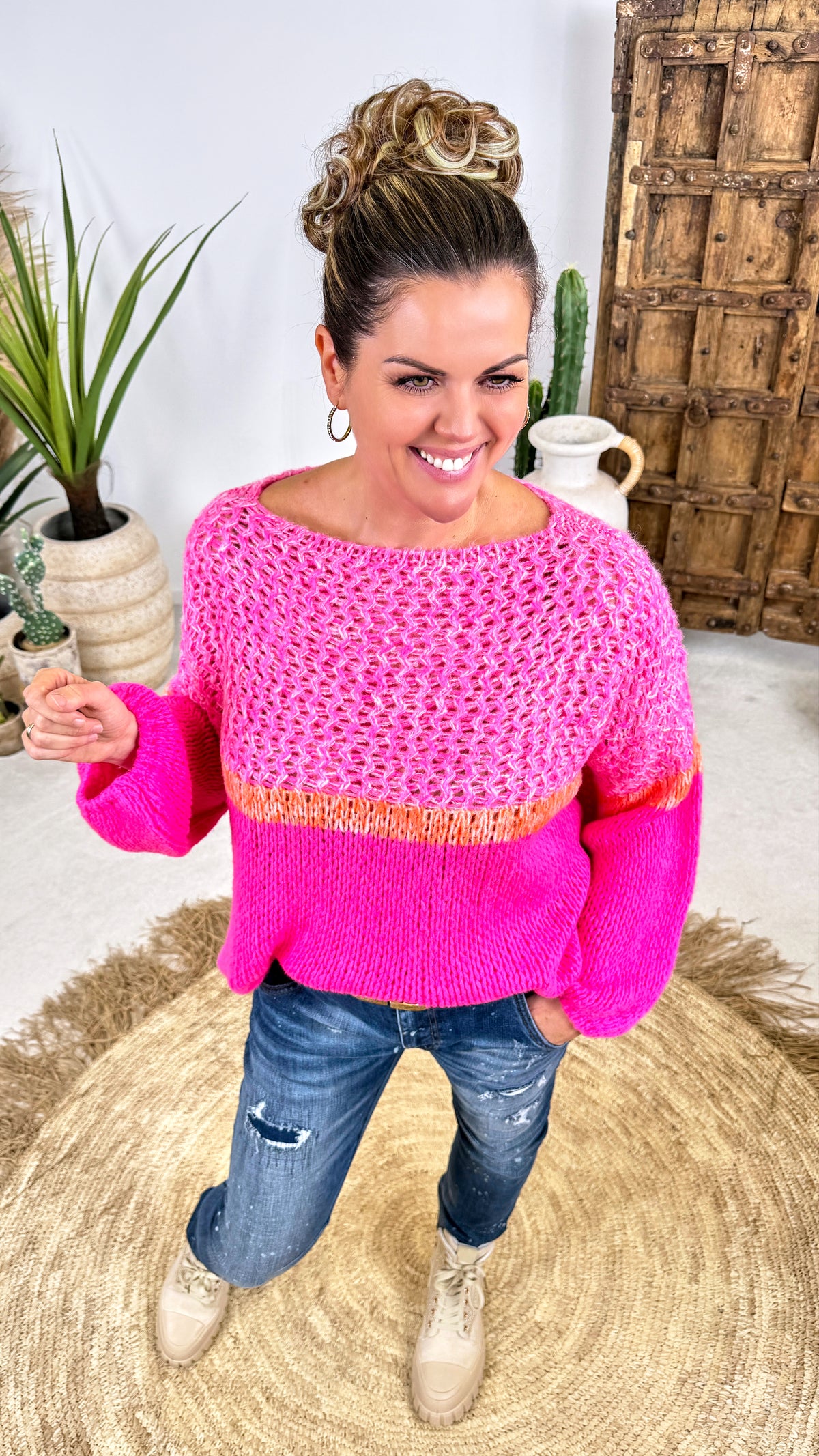 Strickpullover Mellow Haze *Pink*