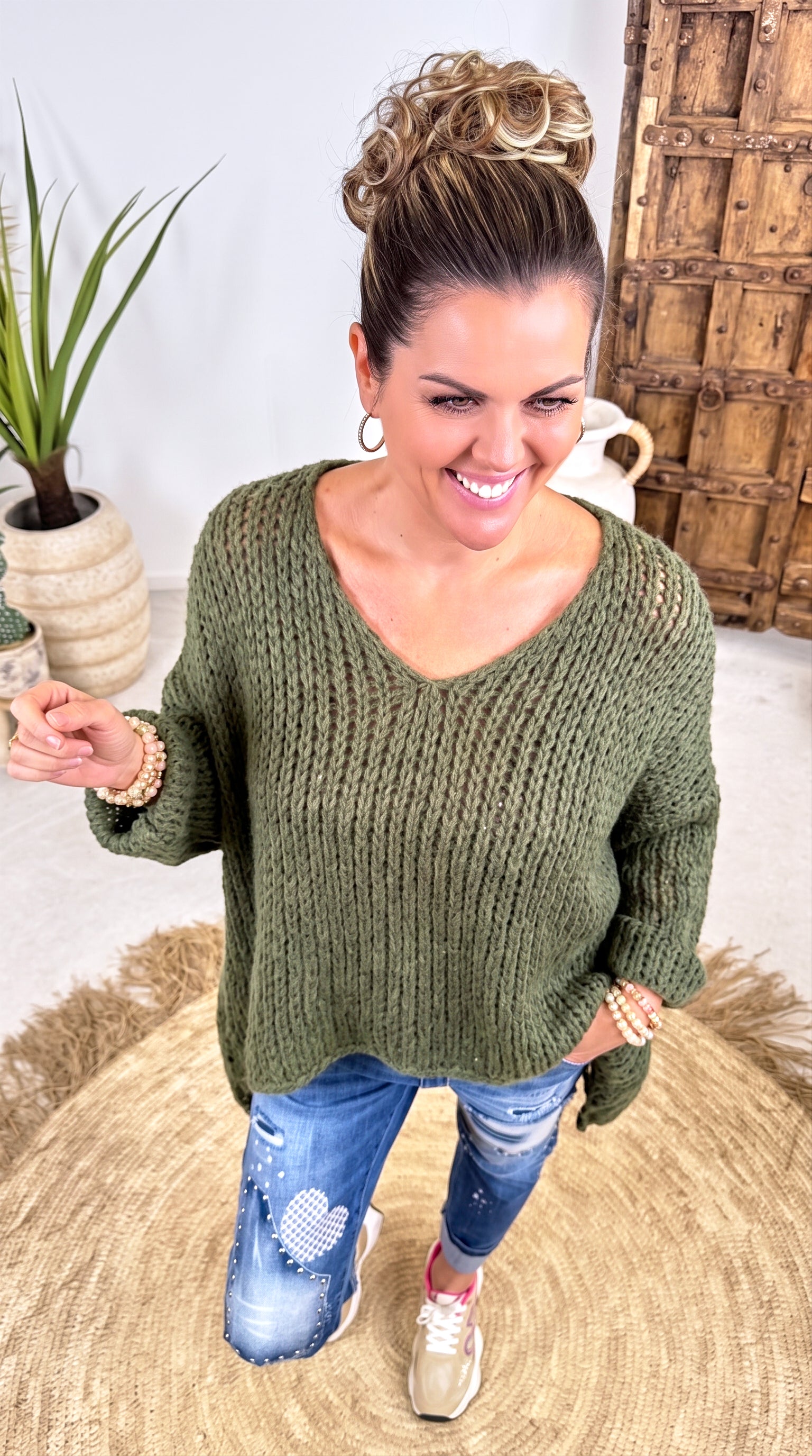 Strickpullover Autumn Magic *Khaki*