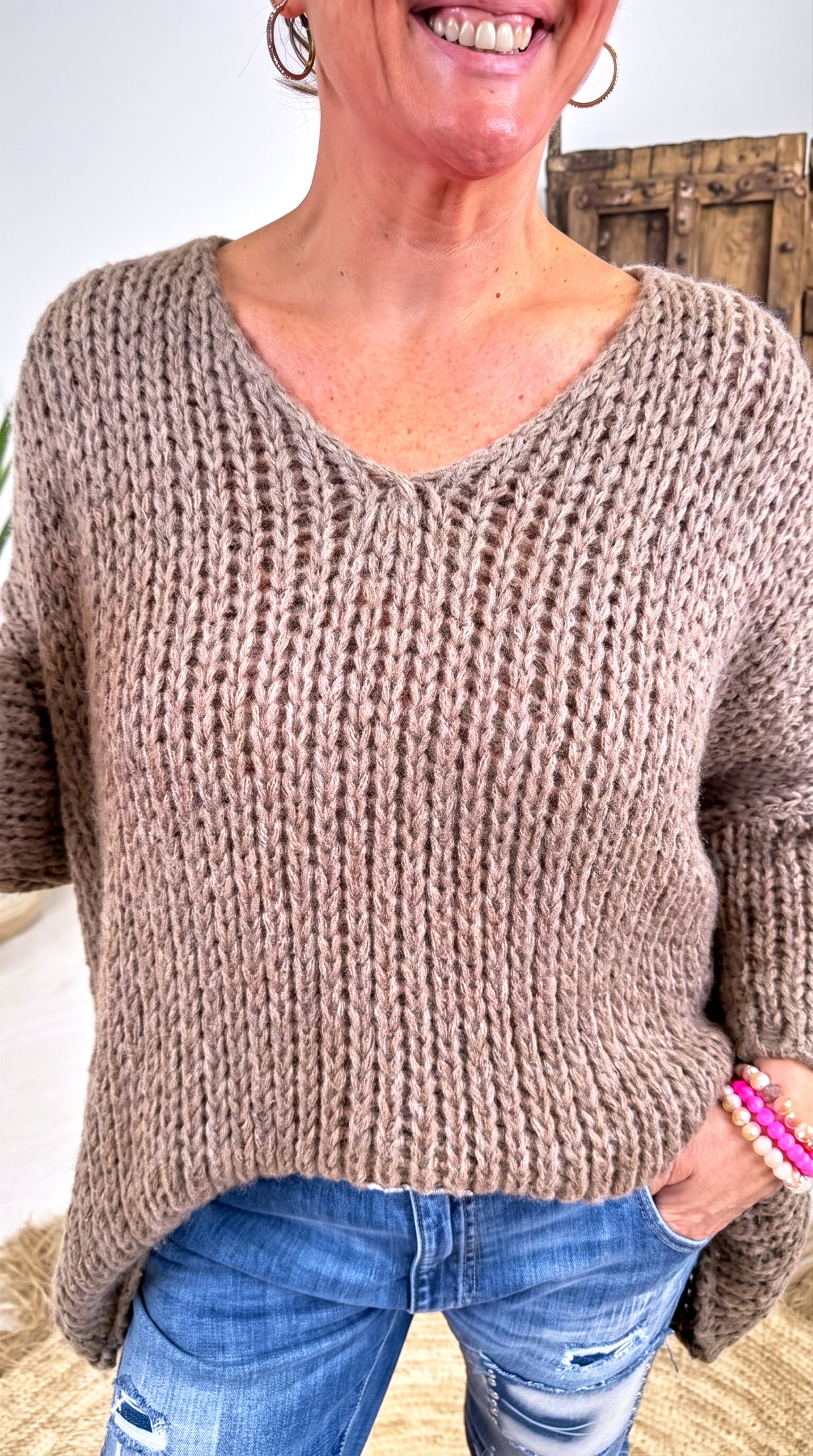 Strickpullover Autumn Magic *Taupe*