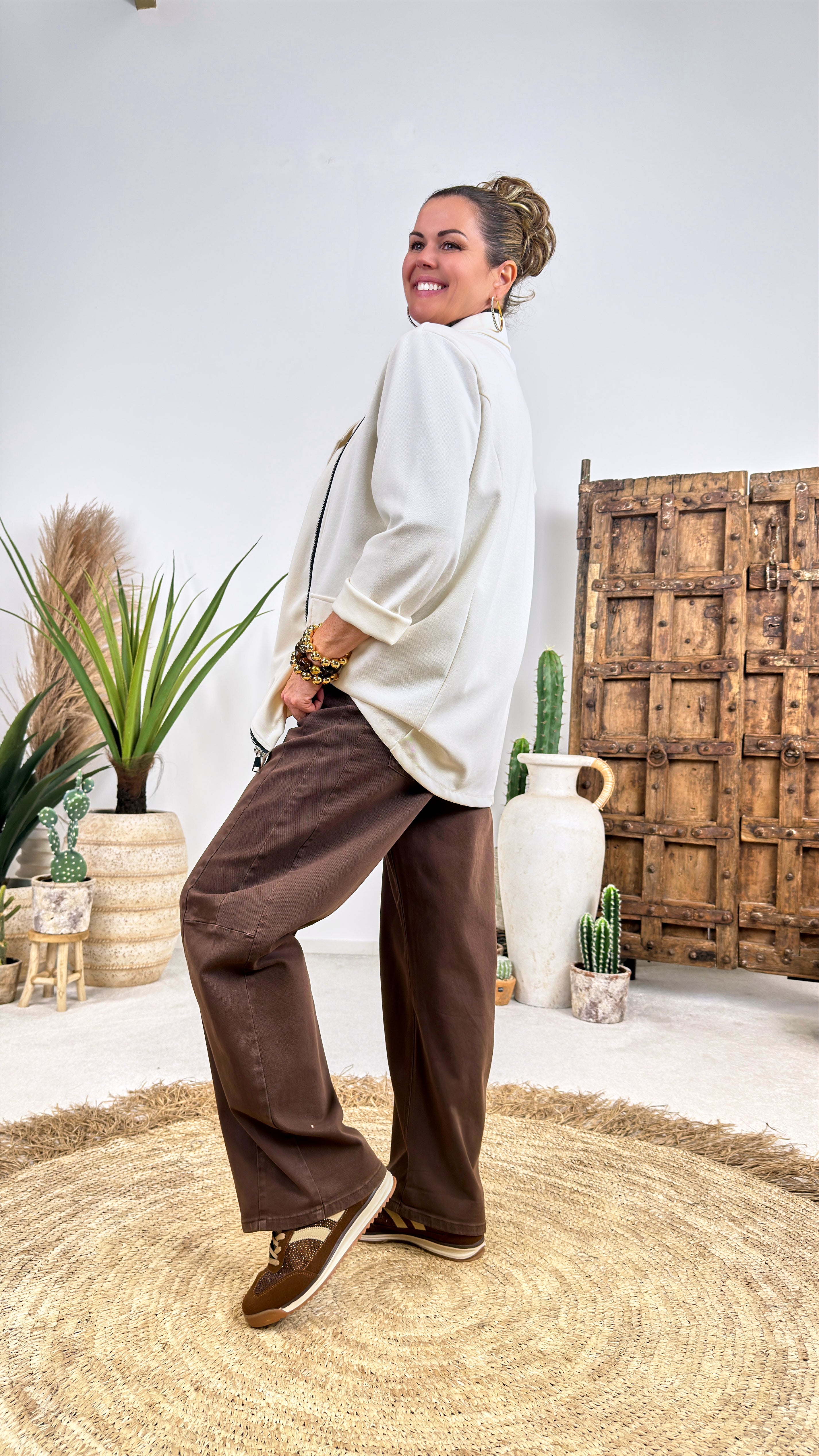 Sweatjacke Sol Levante *Creme*