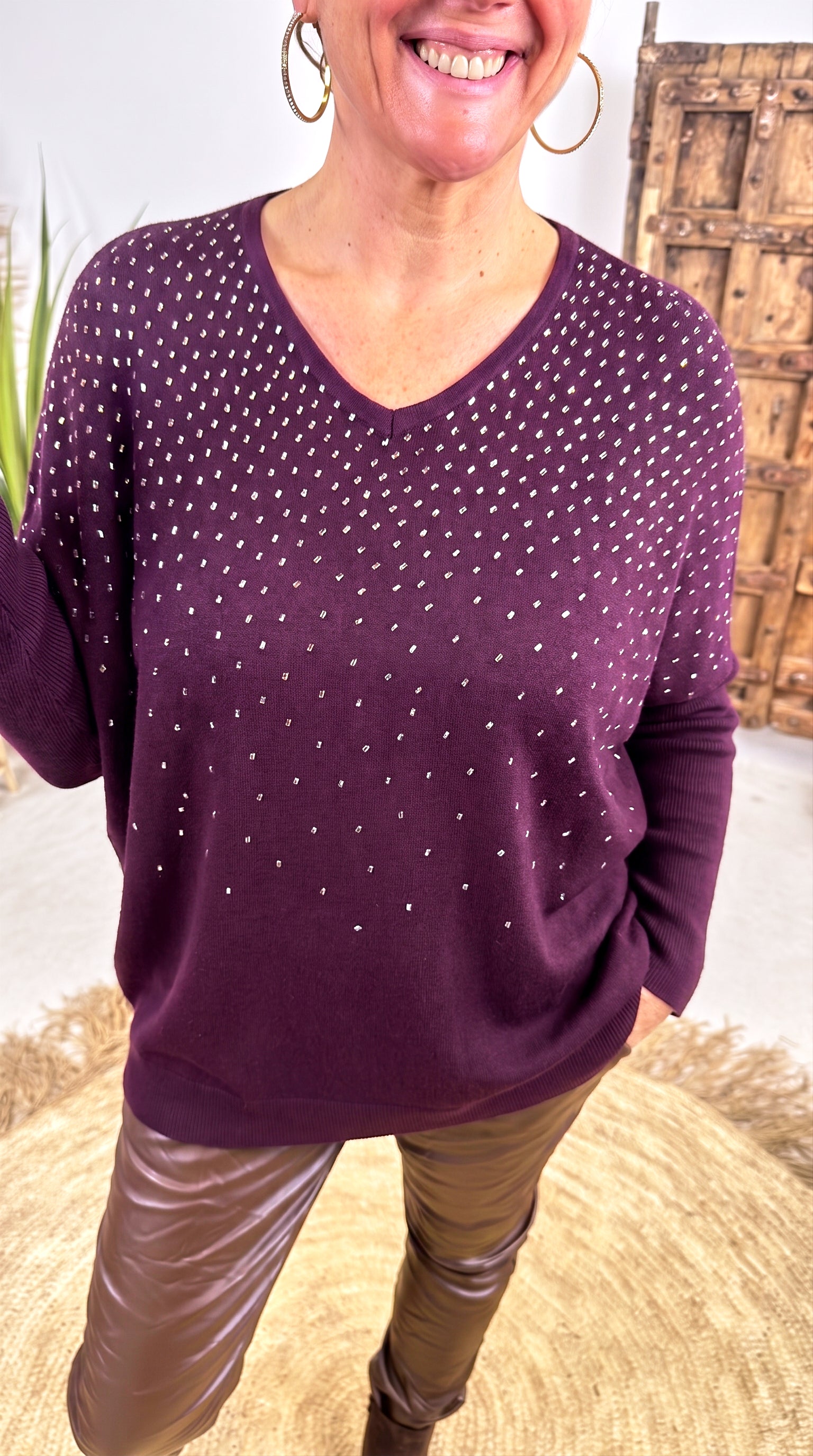 Strickpullover Avalon Dream *Bordeaux*